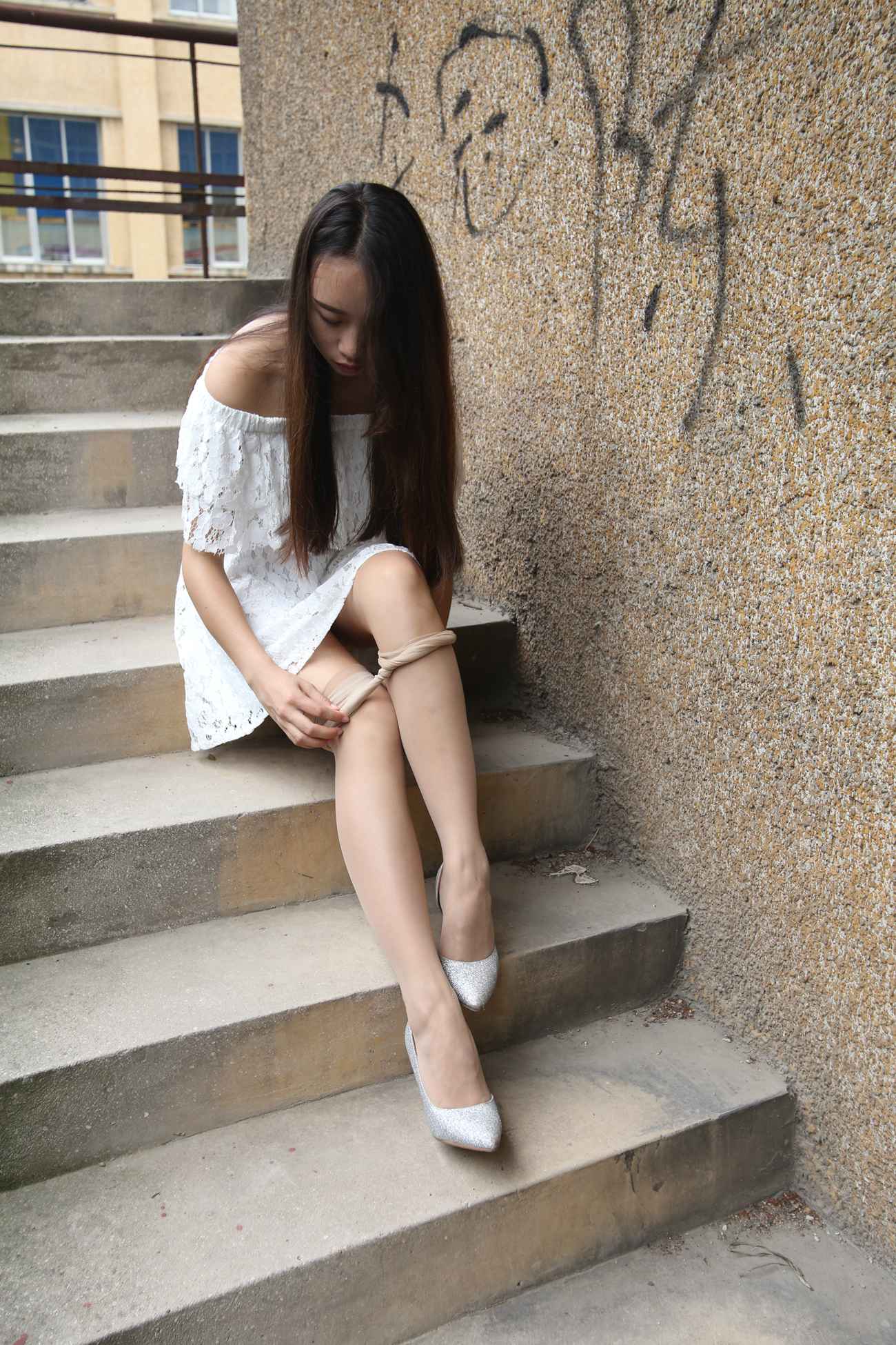 图片[174]-大西瓜爱牙膏-早期作品-S018 张萍 白T恤 连衣裙 2 [312P] – 速更版-美库