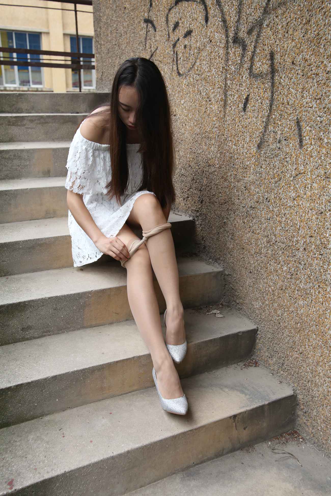 图片[175]-大西瓜爱牙膏-早期作品-S018 张萍 白T恤 连衣裙 2 [312P] – 速更版-美库