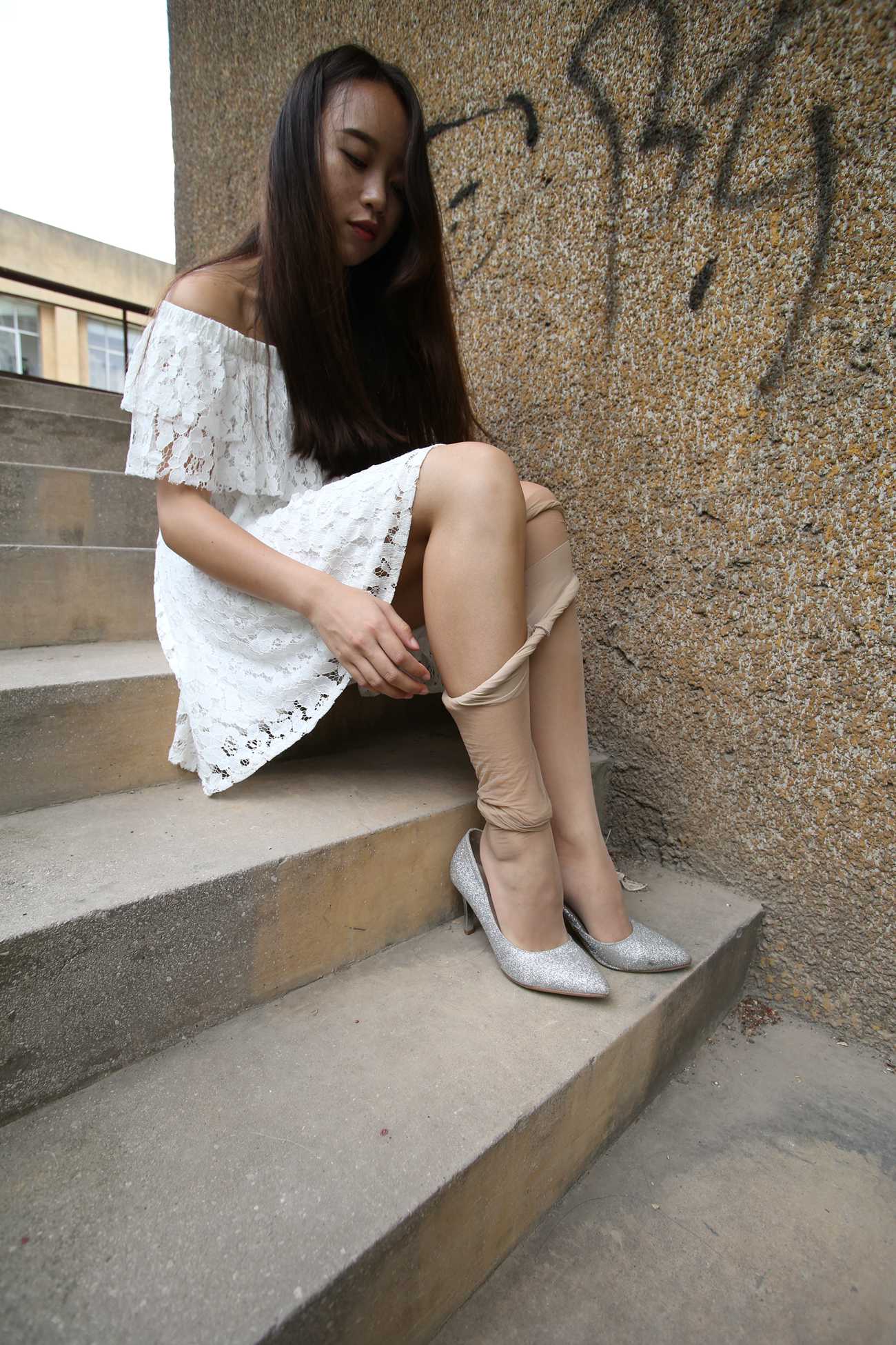 图片[215]-大西瓜爱牙膏-早期作品-S018 张萍 白T恤 连衣裙 2 [312P] – 速更版-美库