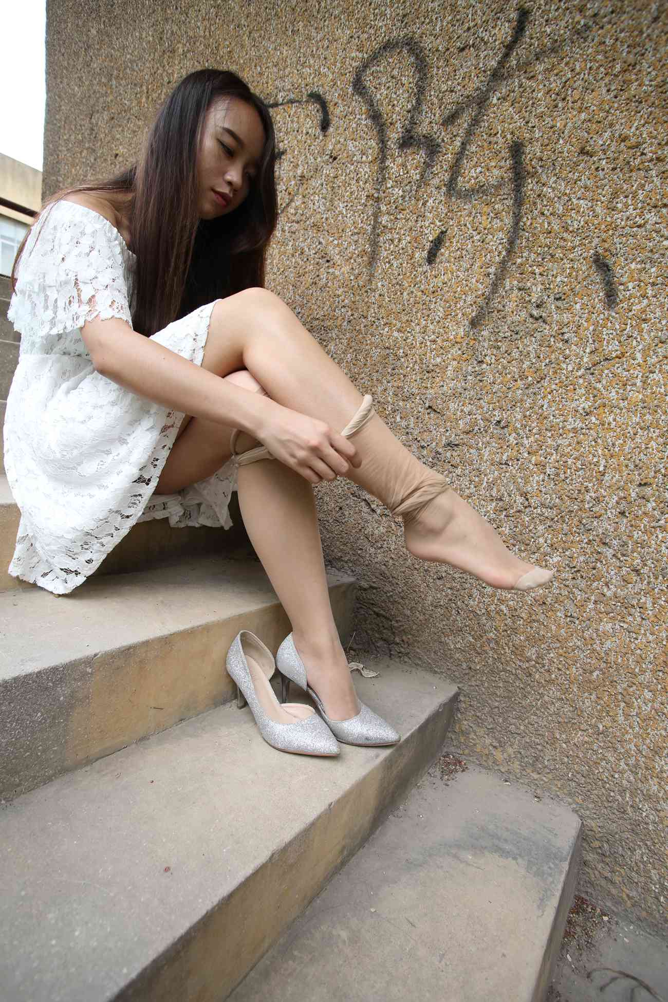 图片[216]-大西瓜爱牙膏-早期作品-S018 张萍 白T恤 连衣裙 2 [312P] – 速更版-美库