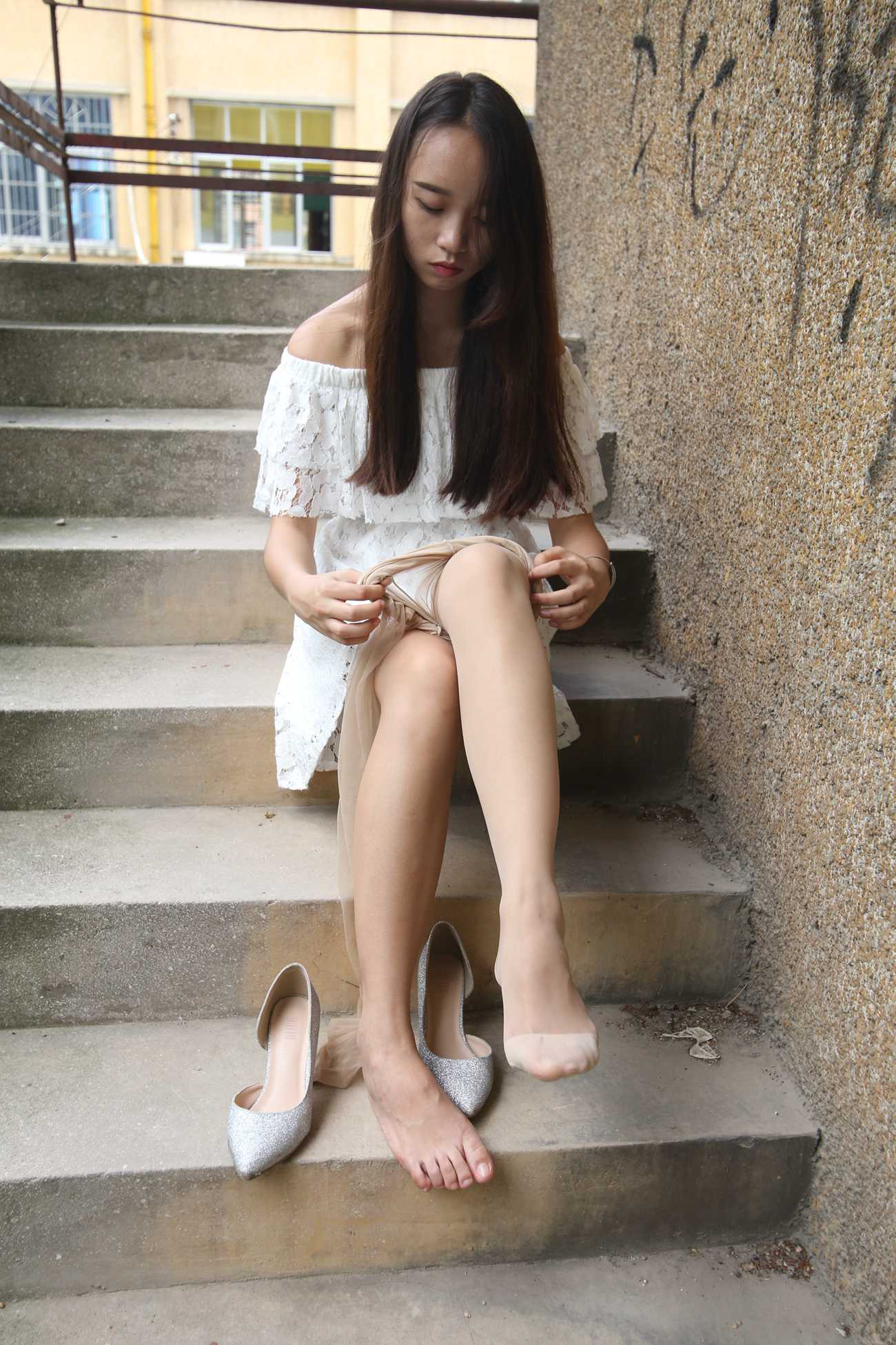 图片[277]-大西瓜爱牙膏-早期作品-S018 张萍 白T恤 连衣裙 2 [312P] – 速更版-美库