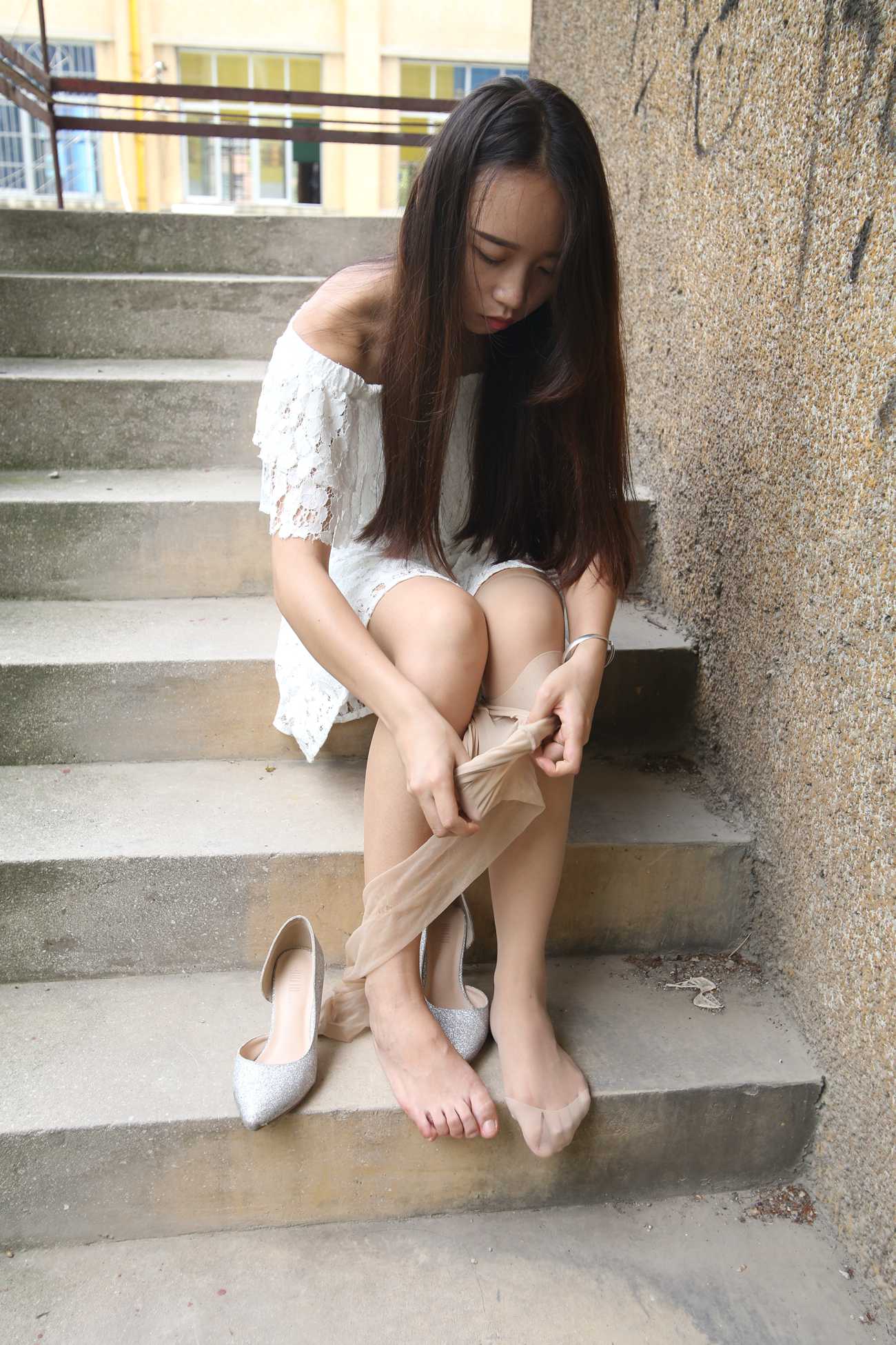 图片[279]-大西瓜爱牙膏-早期作品-S018 张萍 白T恤 连衣裙 2 [312P] – 速更版-美库