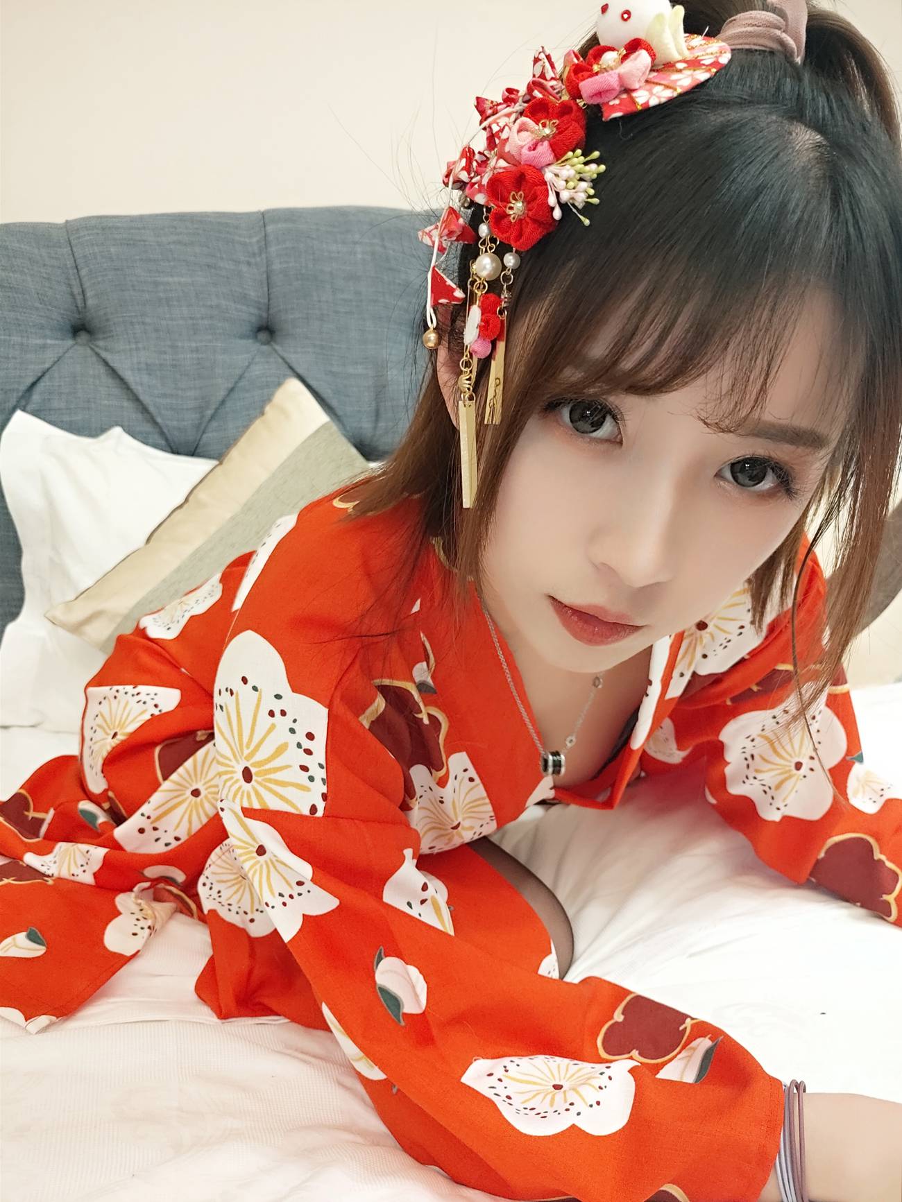 图片[20]-小女巫露娜 – 和服桃心黑色长筒袜[44P] – 速更版-美库