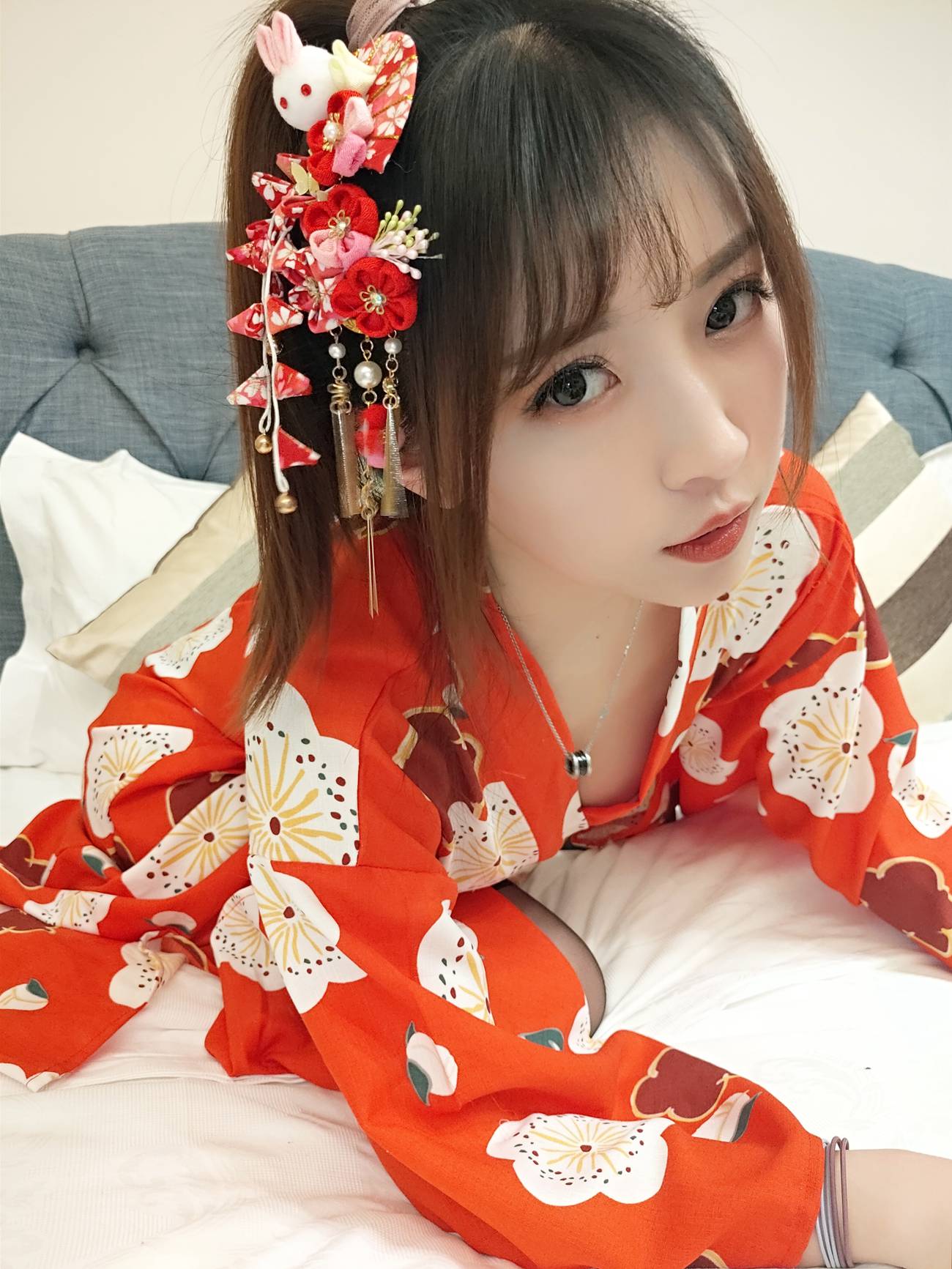 图片[21]-小女巫露娜 – 和服桃心黑色长筒袜[44P] – 速更版-美库