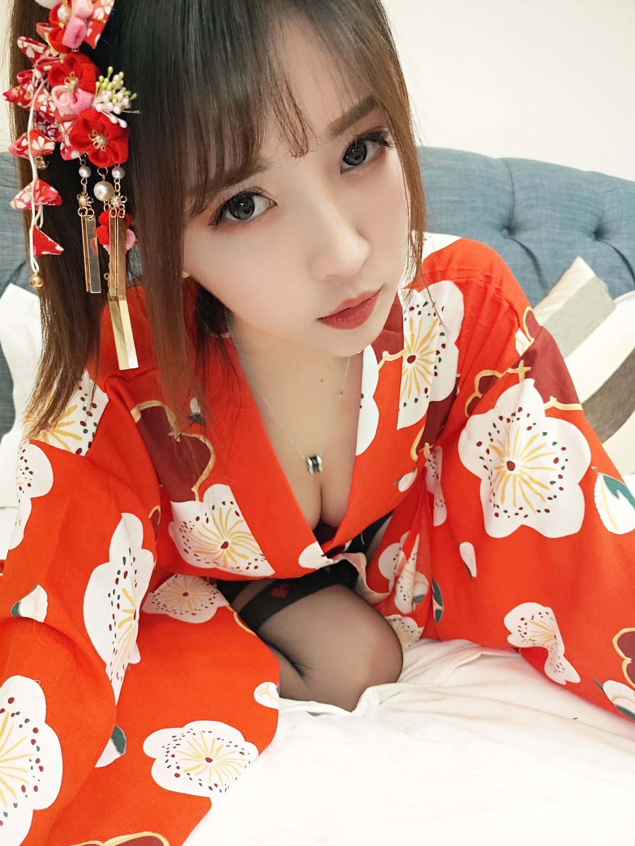 图片[22]-小女巫露娜 – 和服桃心黑色长筒袜[44P] – 速更版-美库