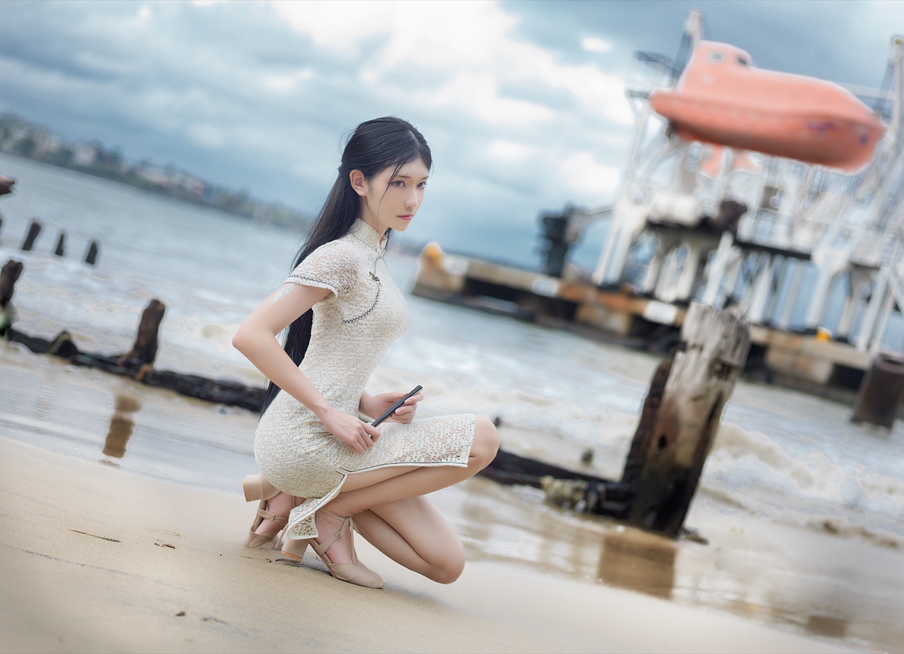 图片[9]-南桃Momoko – 白旗袍[11P] – 速更版-美库