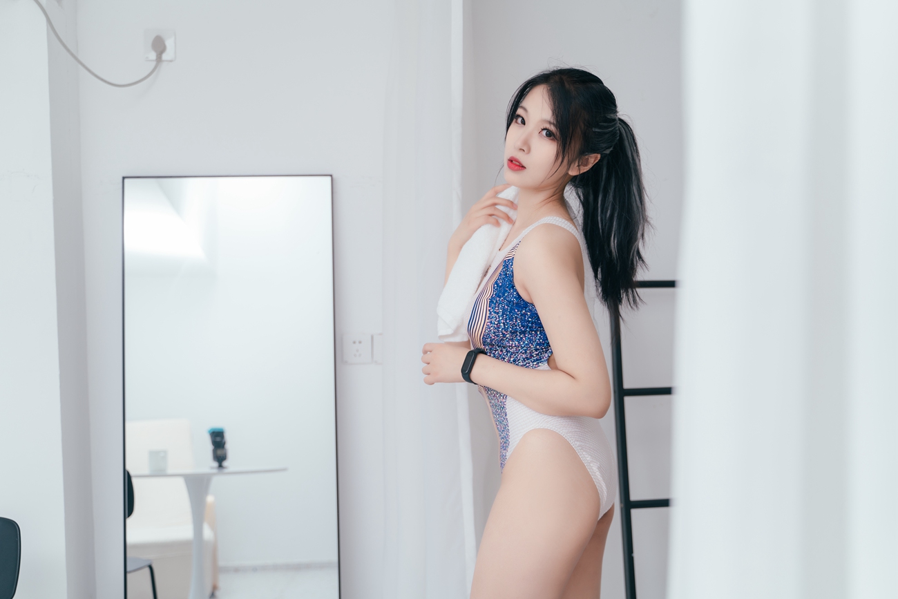 图片[25]-轩萧学姐 – 竞泳 [27P] – 速更版-美库