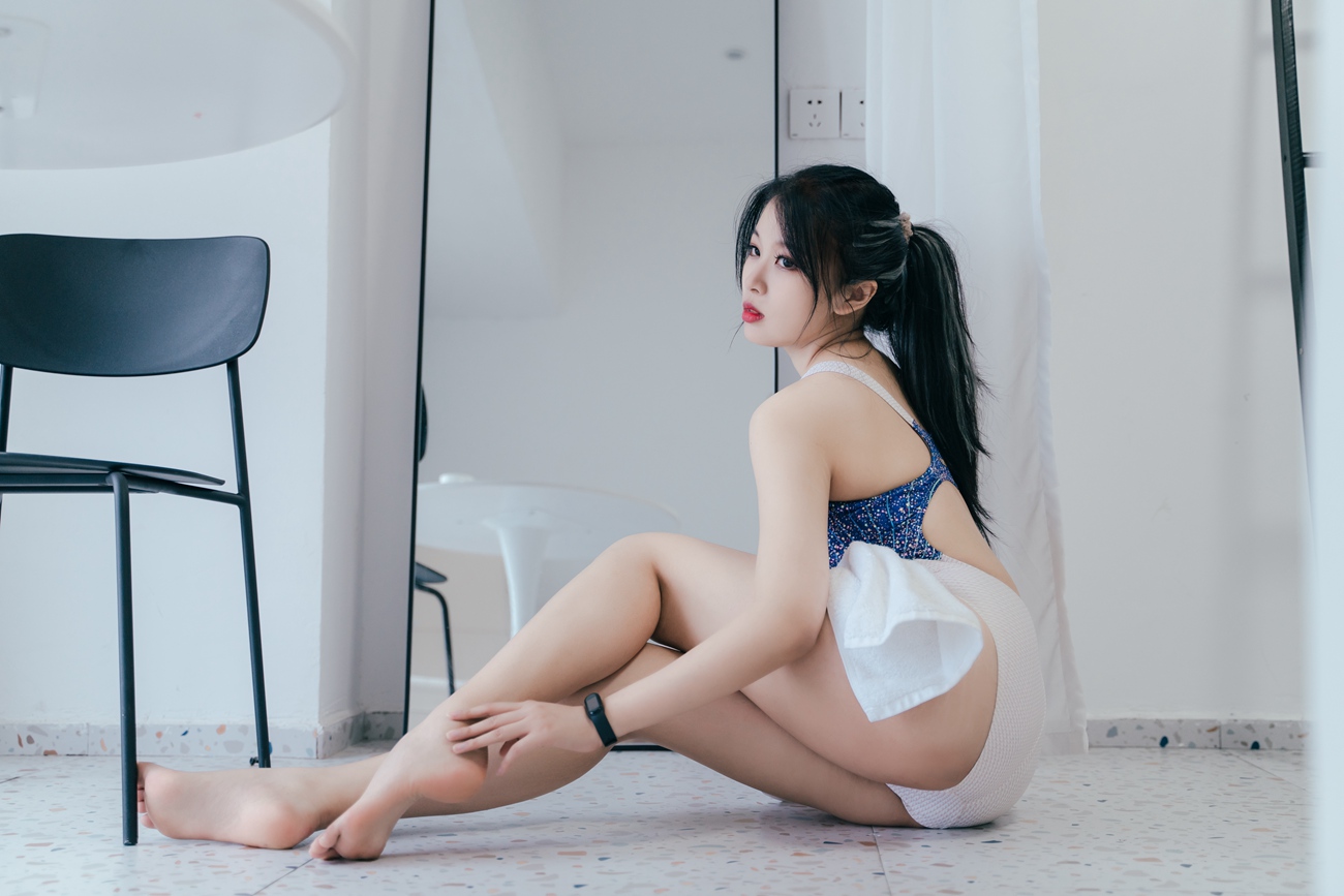 图片[28]-轩萧学姐 – 竞泳 [27P] – 速更版-美库