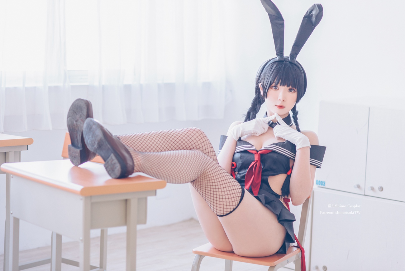 图片[11]-霜月shimo  卯月桃子 水手服兔女郎[19P] – 速更版-美库