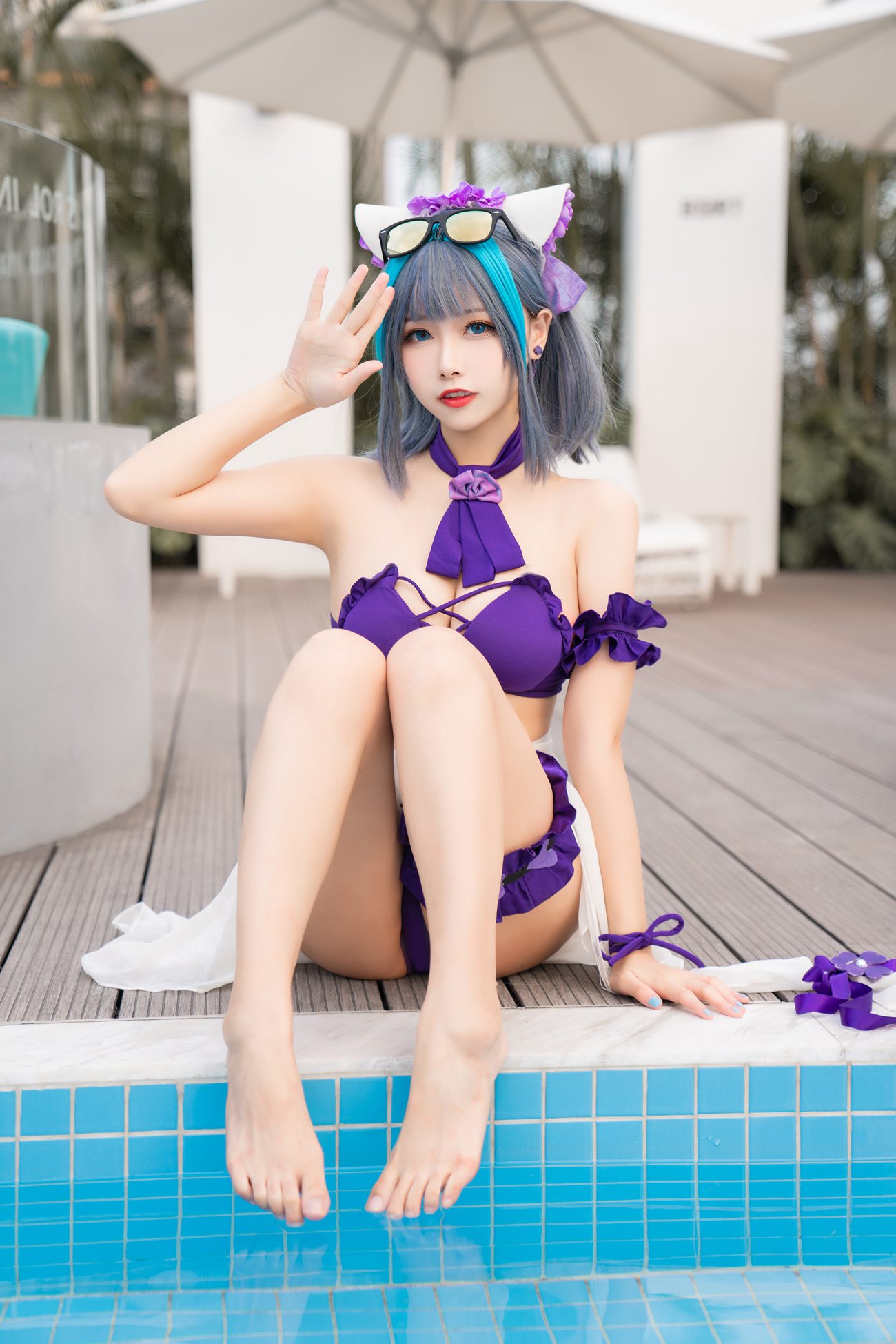 图片[14]-Momoko葵葵 – 柴郡水着[40P] – 速更版-美库