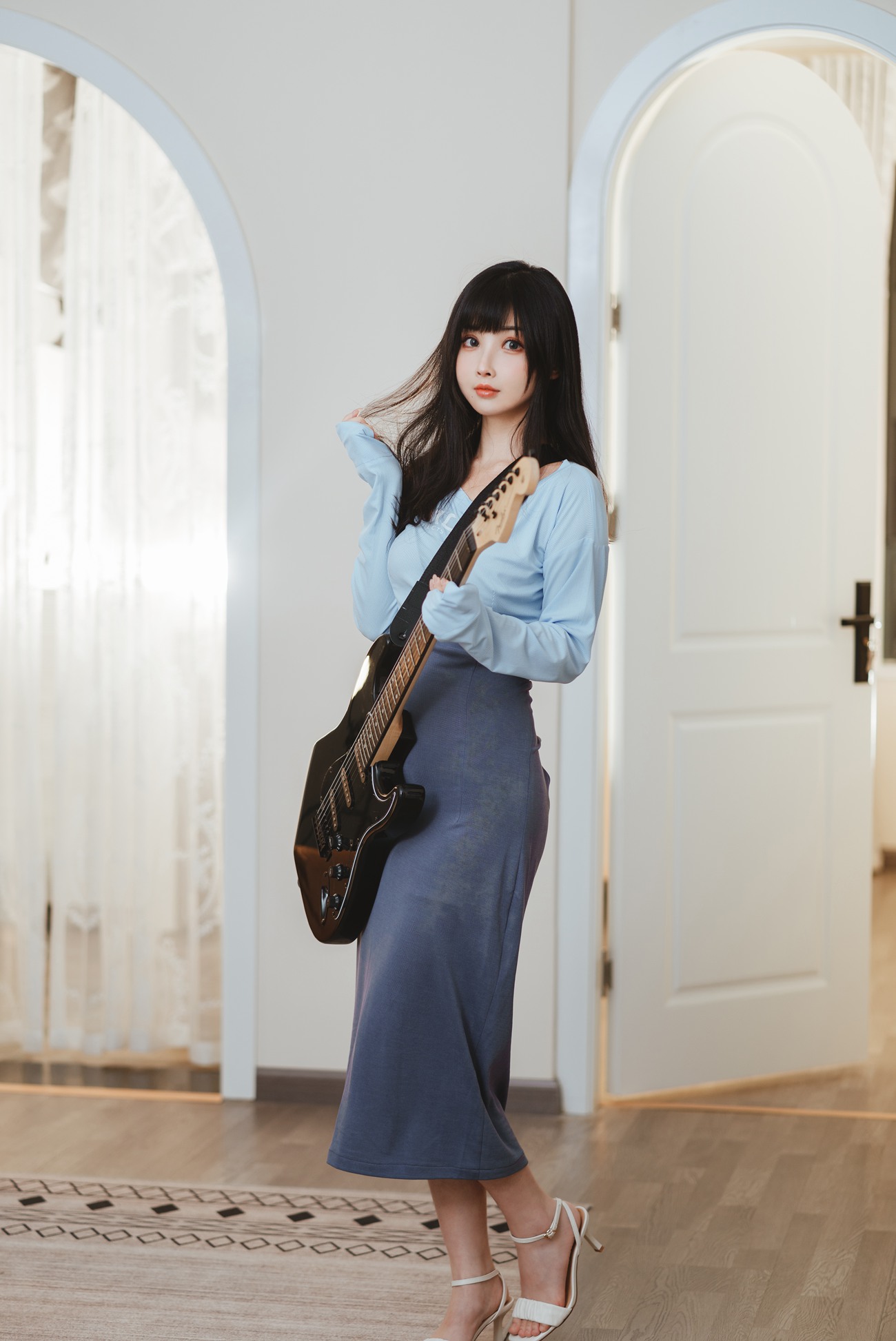 图片[36]-rioko凉凉子 – 吉他妹妹系带裙[45P] – 速更版-美库