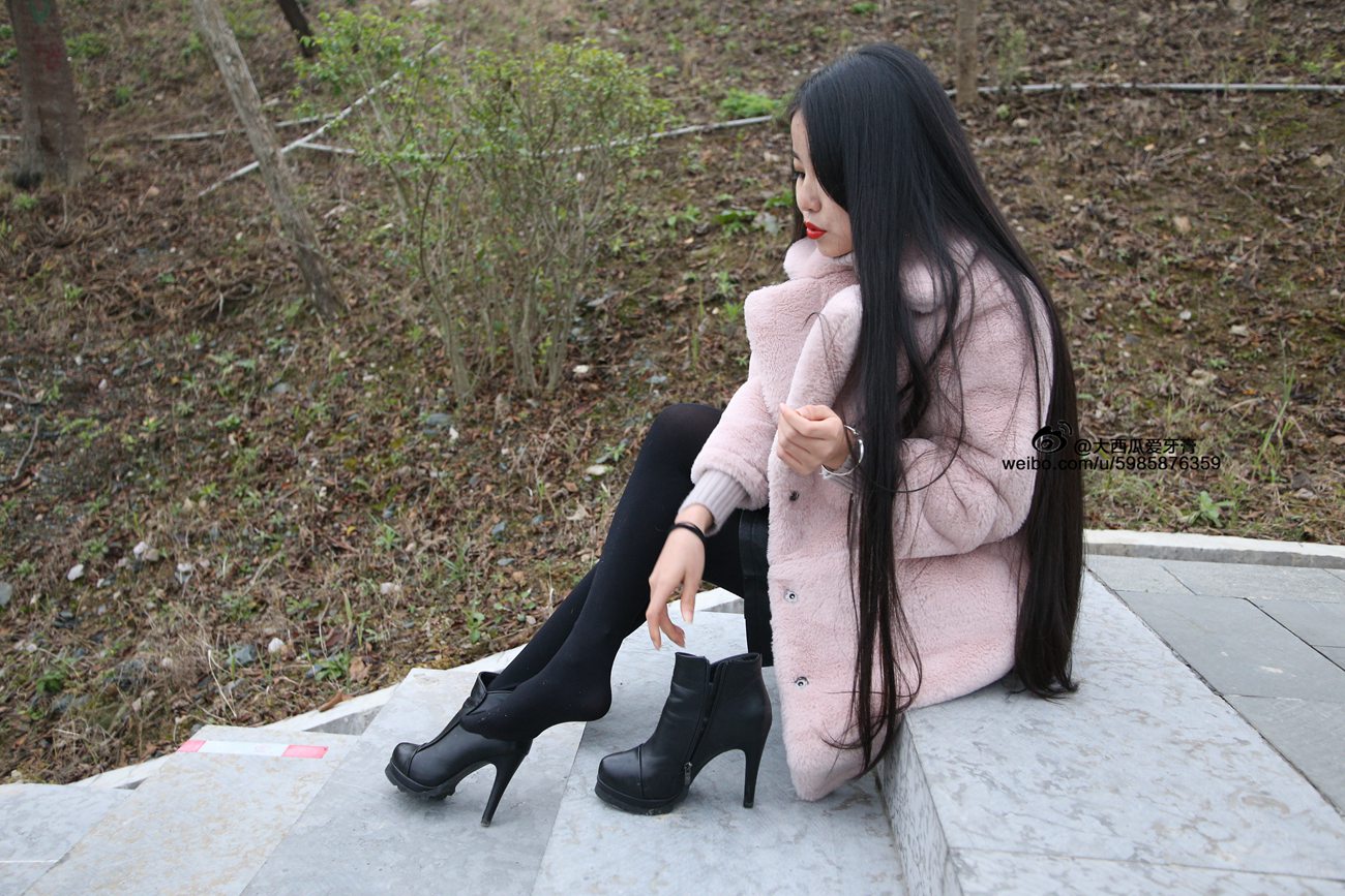 图片[132]-大西瓜爱牙膏-早期作品-S043  黑丝 [350P] – 速更版-美库