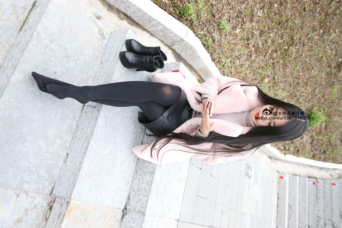 图片[160]-大西瓜爱牙膏-早期作品-S043  黑丝 [350P] – 速更版-美库