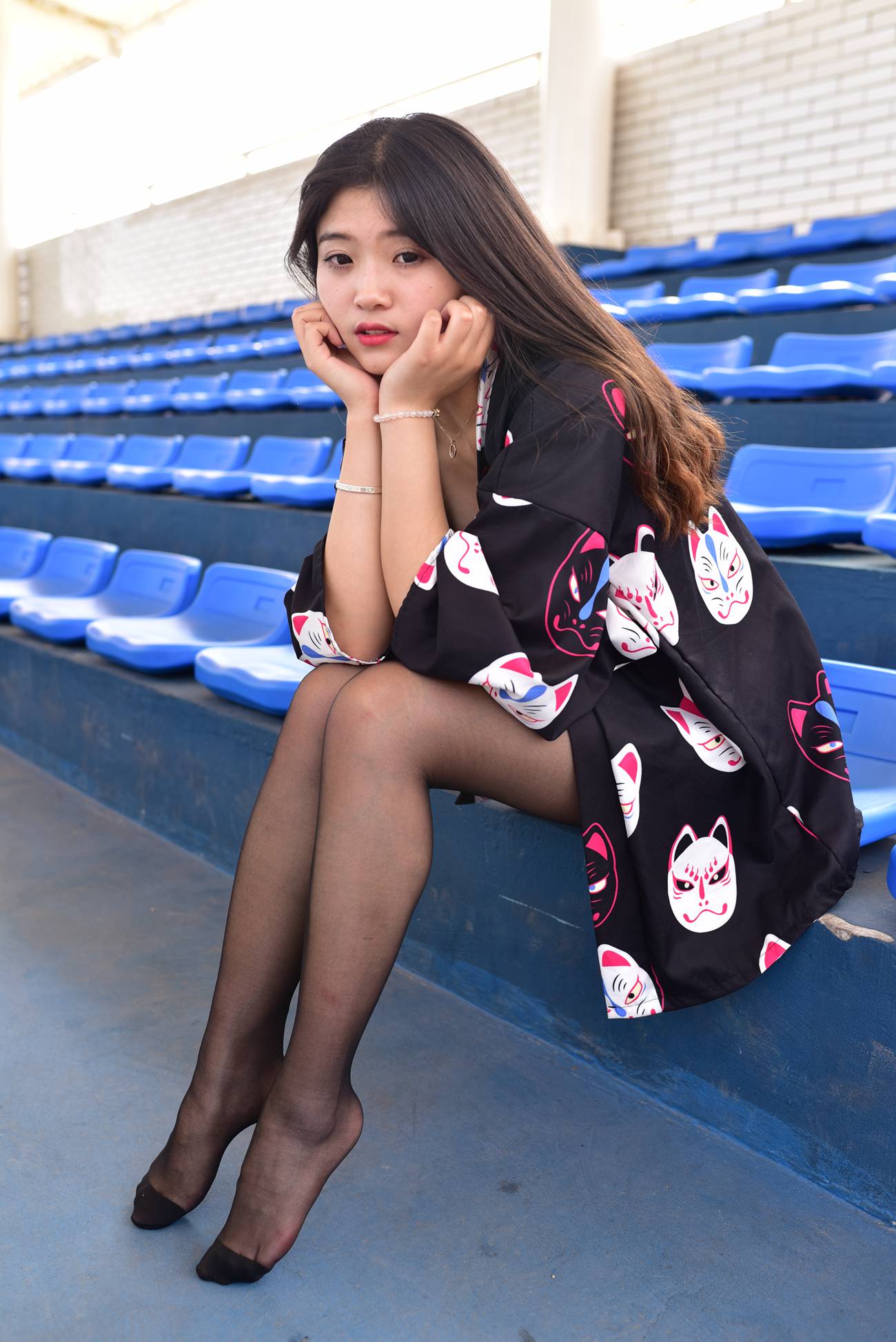 图片[10]-大生模拍 NO.248 操场牛仔裙黑丝[25P] – 速更版-美库