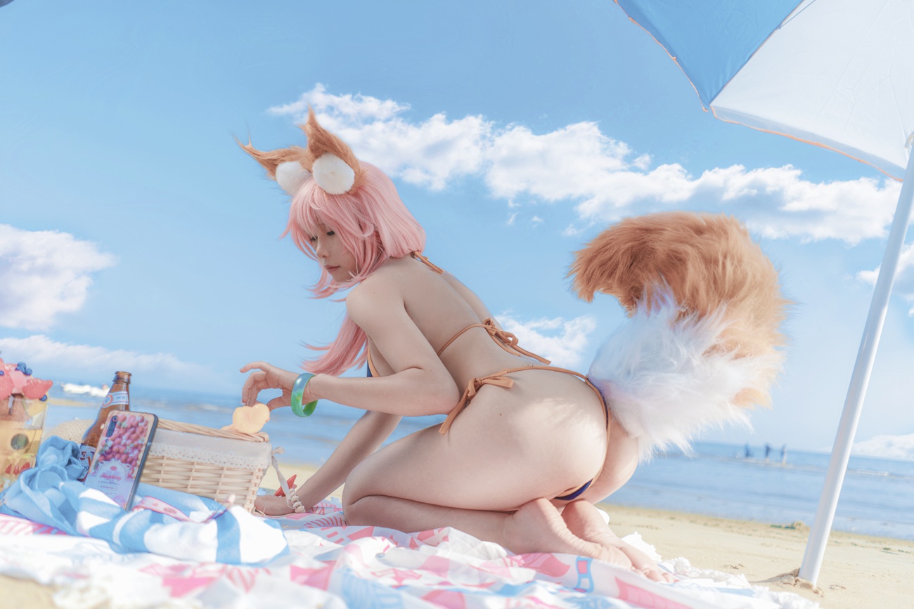 图片[6]-uki雨季 – 玉藻前海边泳装[19P] – 速更版-美库