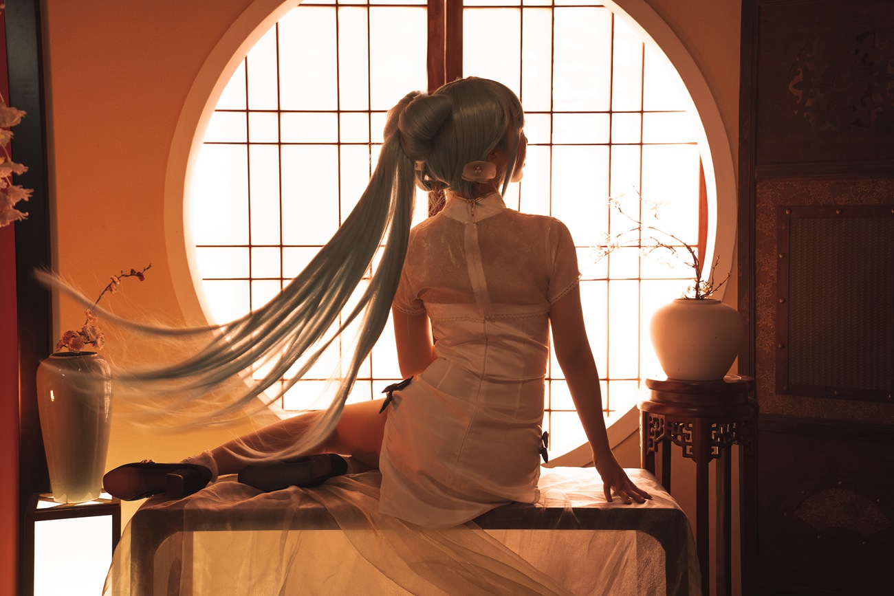 图片[19]-面饼仙儿 – 初音旗袍[28P] – 速更版-美库