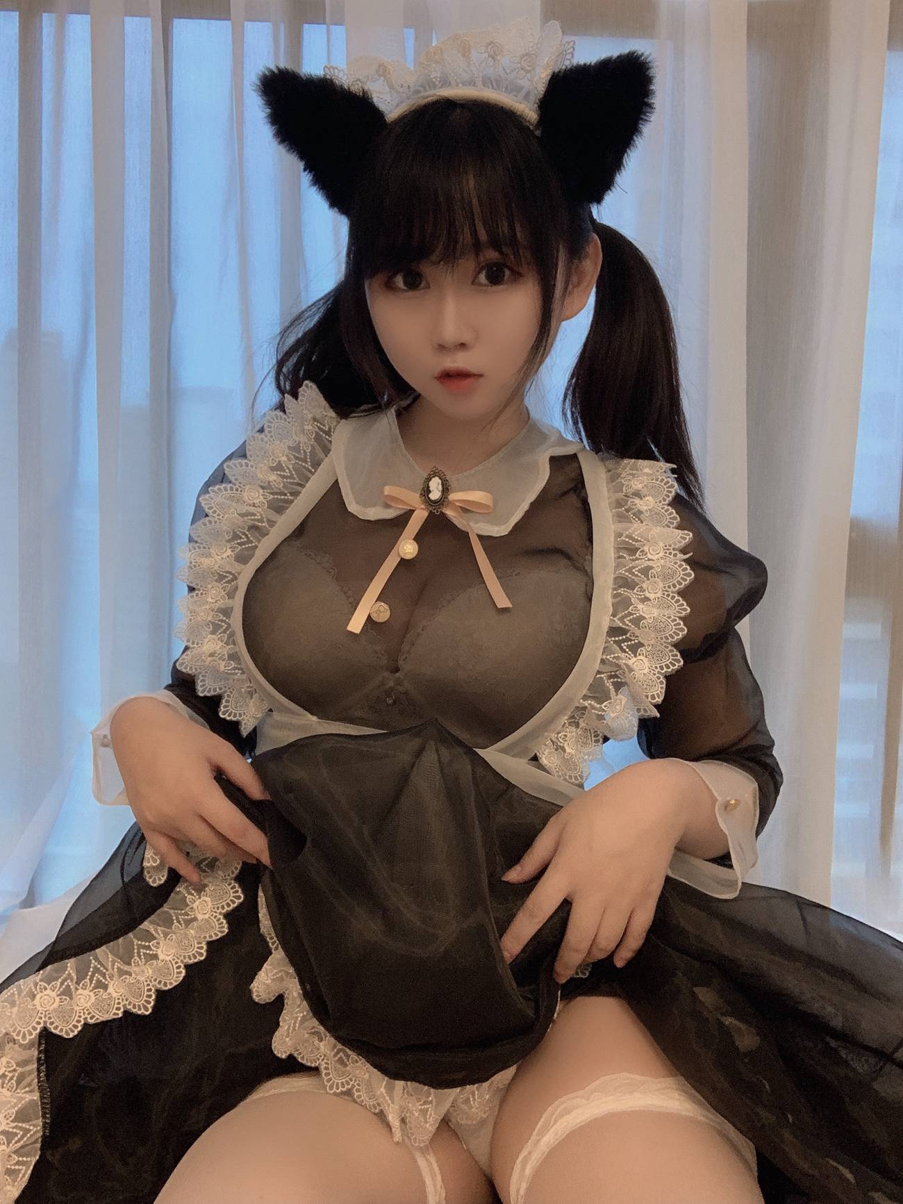 图片[20]-蜜桃少女是依酱呀 – 黑丝女仆[30P] – 速更版-美库