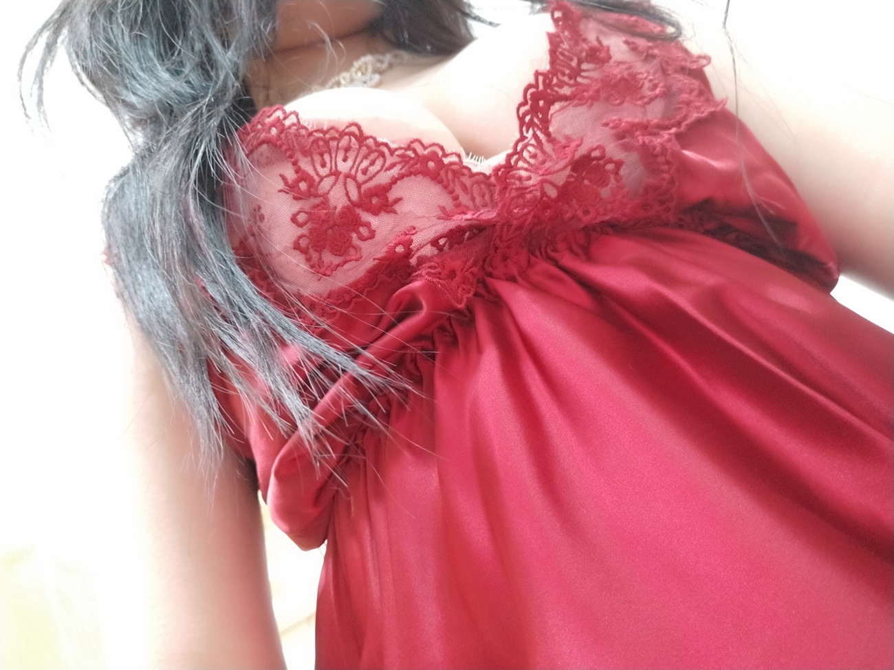 图片[25]-轩萧学姐 – 酒红色睡衣 [36P] – 速更版-美库