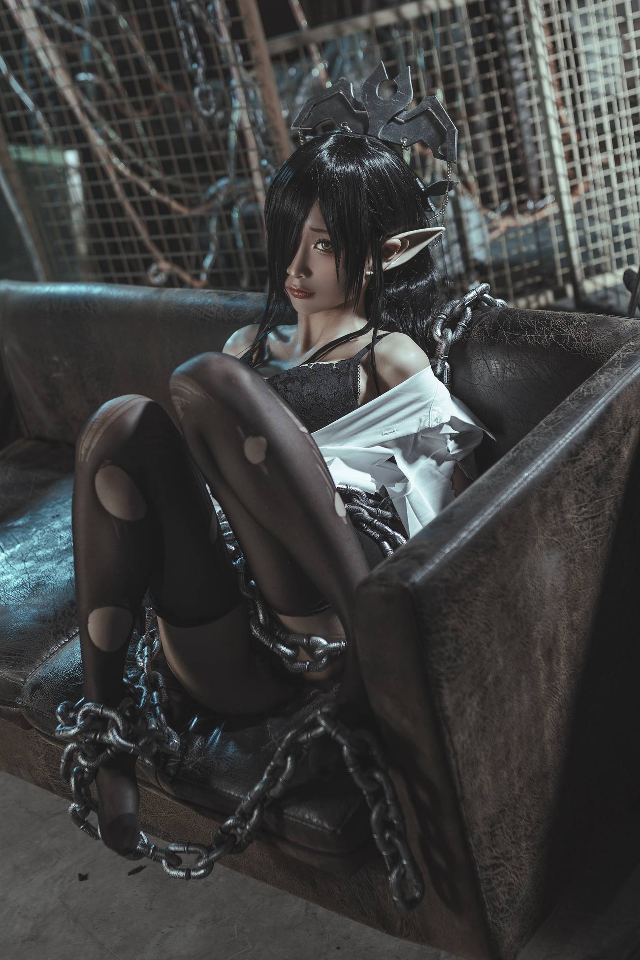 图片[6]-蠢沫沫 – 黑兽女王 OL制服[56P] – 速更版-美库