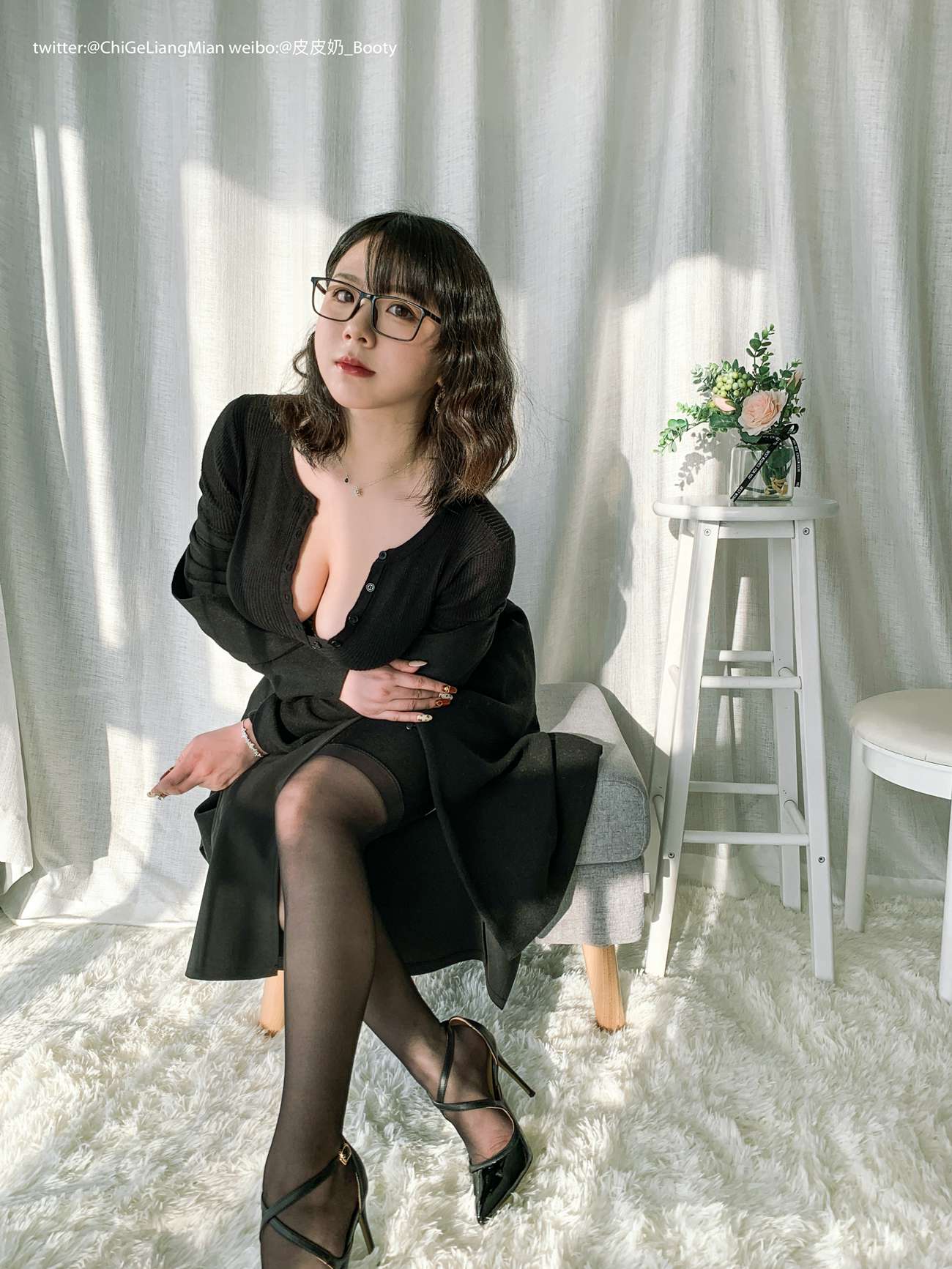 图片[8]-皮皮奶可可爱了啦 – 黑色OL[120P] – 速更版-美库