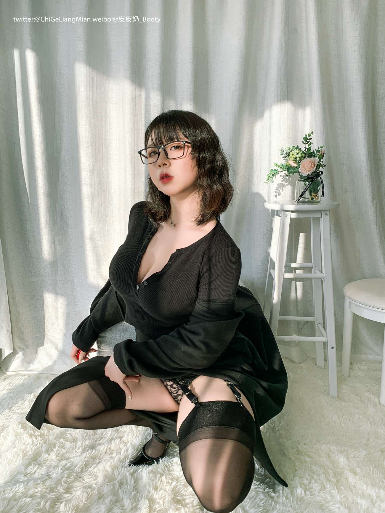 图片[11]-皮皮奶可可爱了啦 – 黑色OL[120P] – 速更版-美库