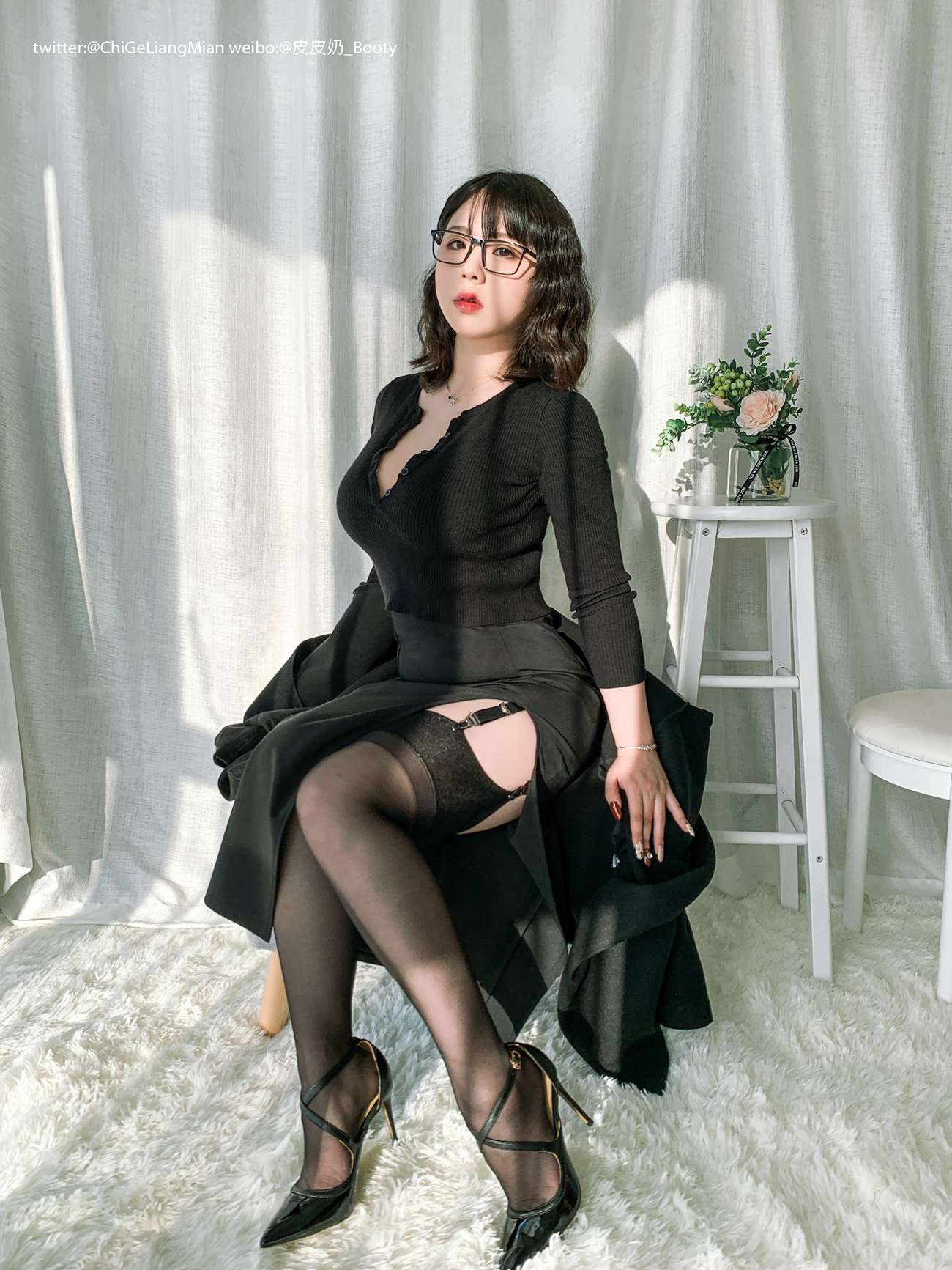 图片[16]-皮皮奶可可爱了啦 – 黑色OL[120P] – 速更版-美库