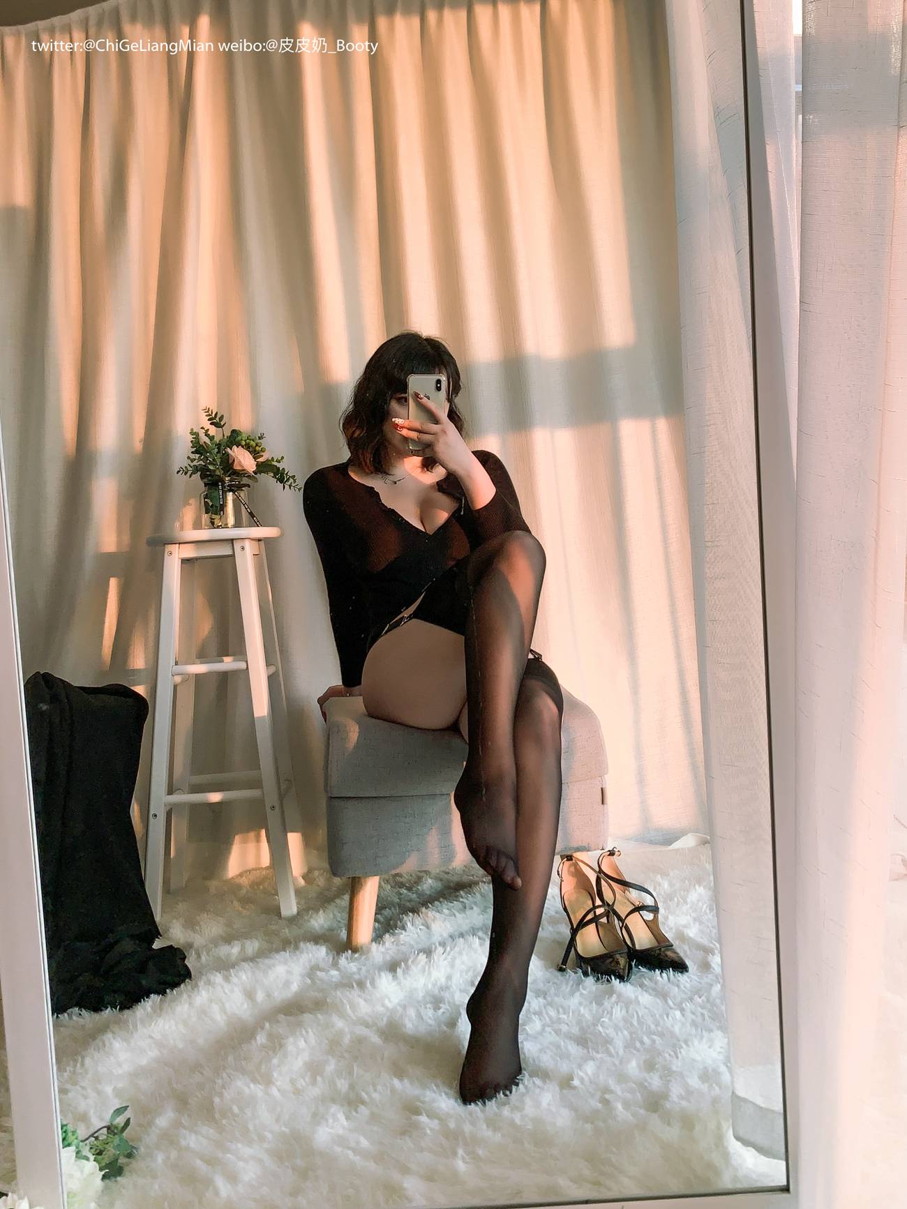 图片[111]-皮皮奶可可爱了啦 – 黑色OL[120P] – 速更版-美库