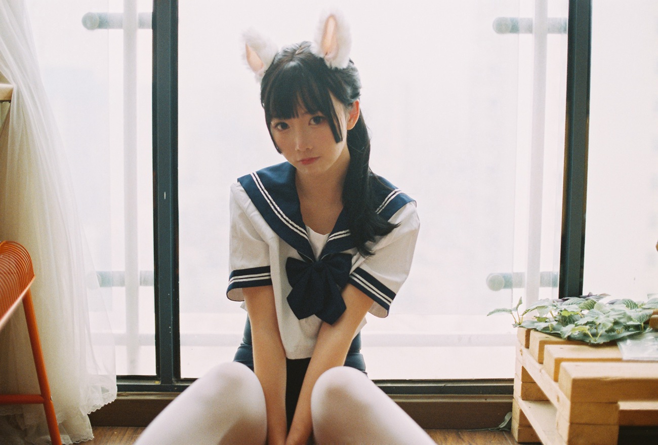 图片[25]-面饼仙儿 – 水手服 死库水[35P] – 速更版-美库