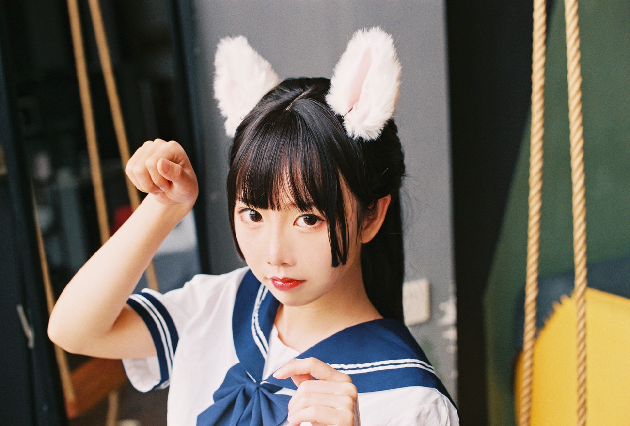 图片[34]-面饼仙儿 – 水手服 死库水[35P] – 速更版-美库