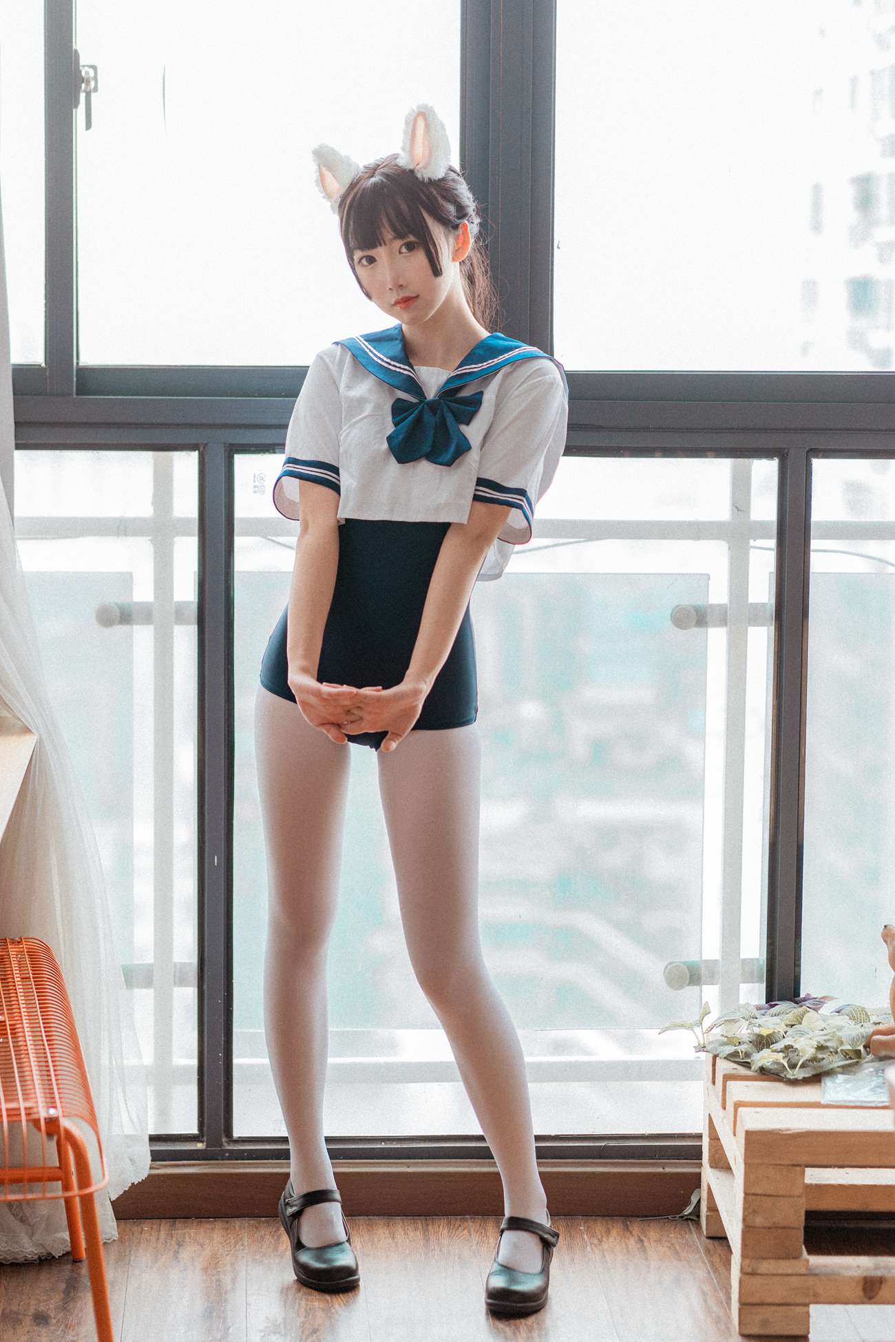 图片[36]-面饼仙儿 – 水手服 死库水[35P] – 速更版-美库