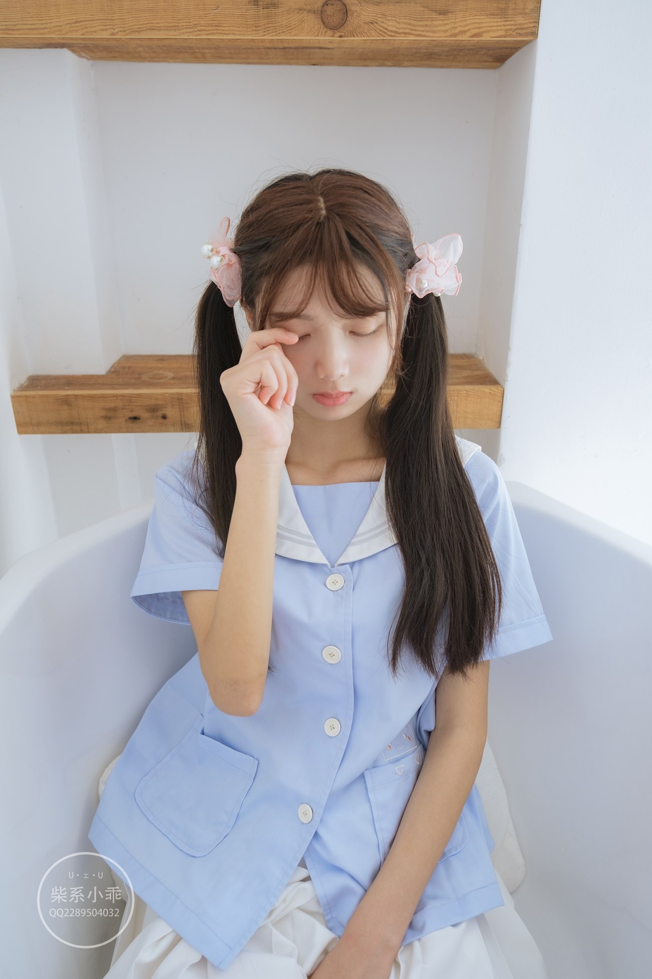 图片[74]-柴系小乖(稚乖画册) – 晴空 白丝双马尾[79P] – 速更版-美库