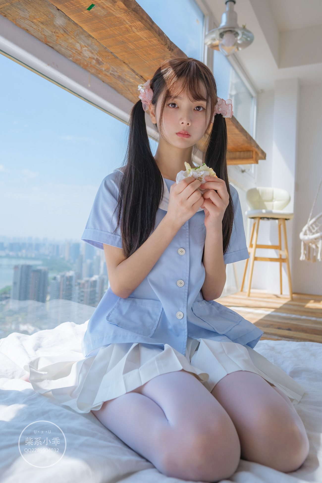 图片[80]-柴系小乖(稚乖画册) – 晴空 白丝双马尾[79P] – 速更版-美库