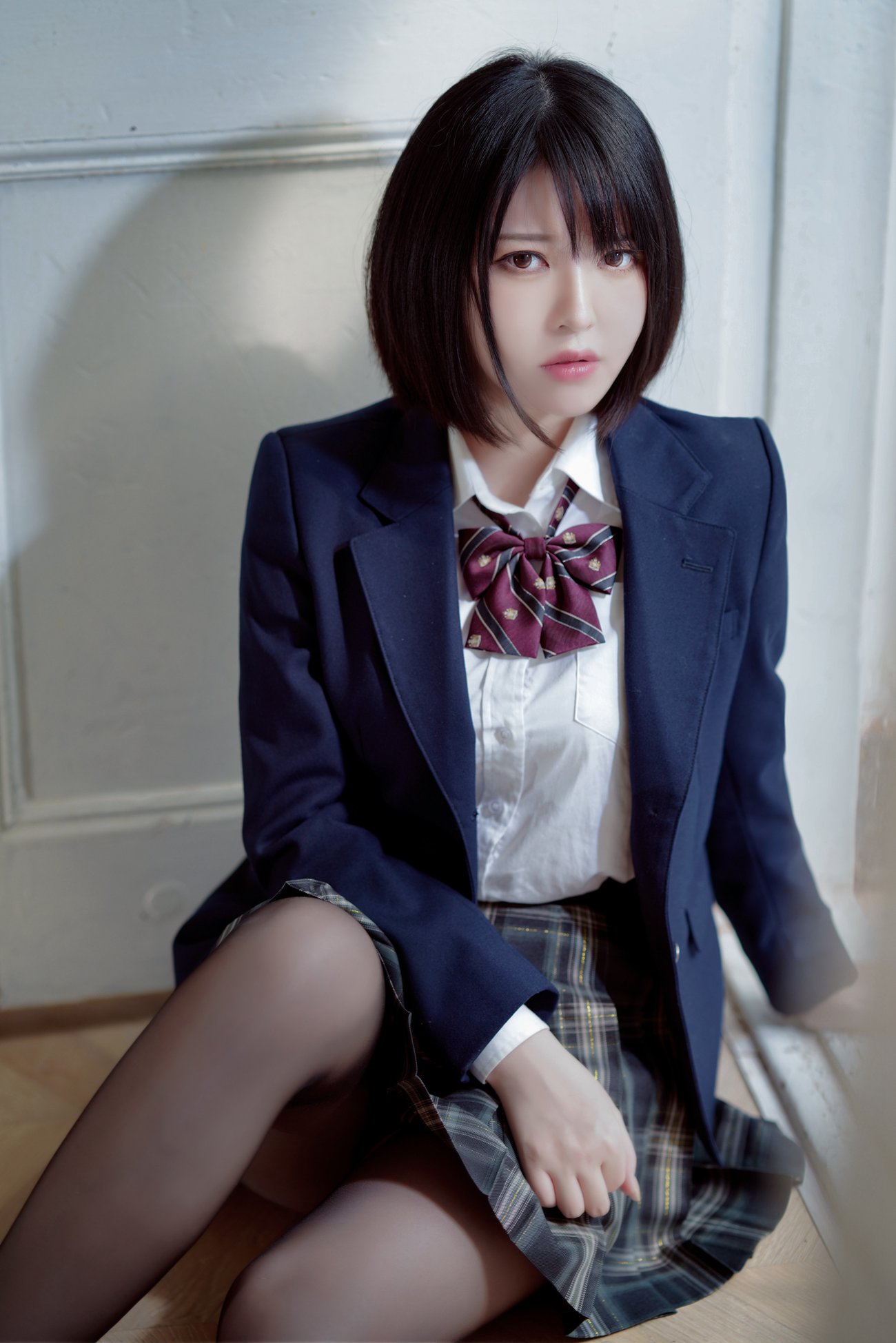 图片[12]-半半子 彼女の制服姿が好き[54P] – 速更版-美库