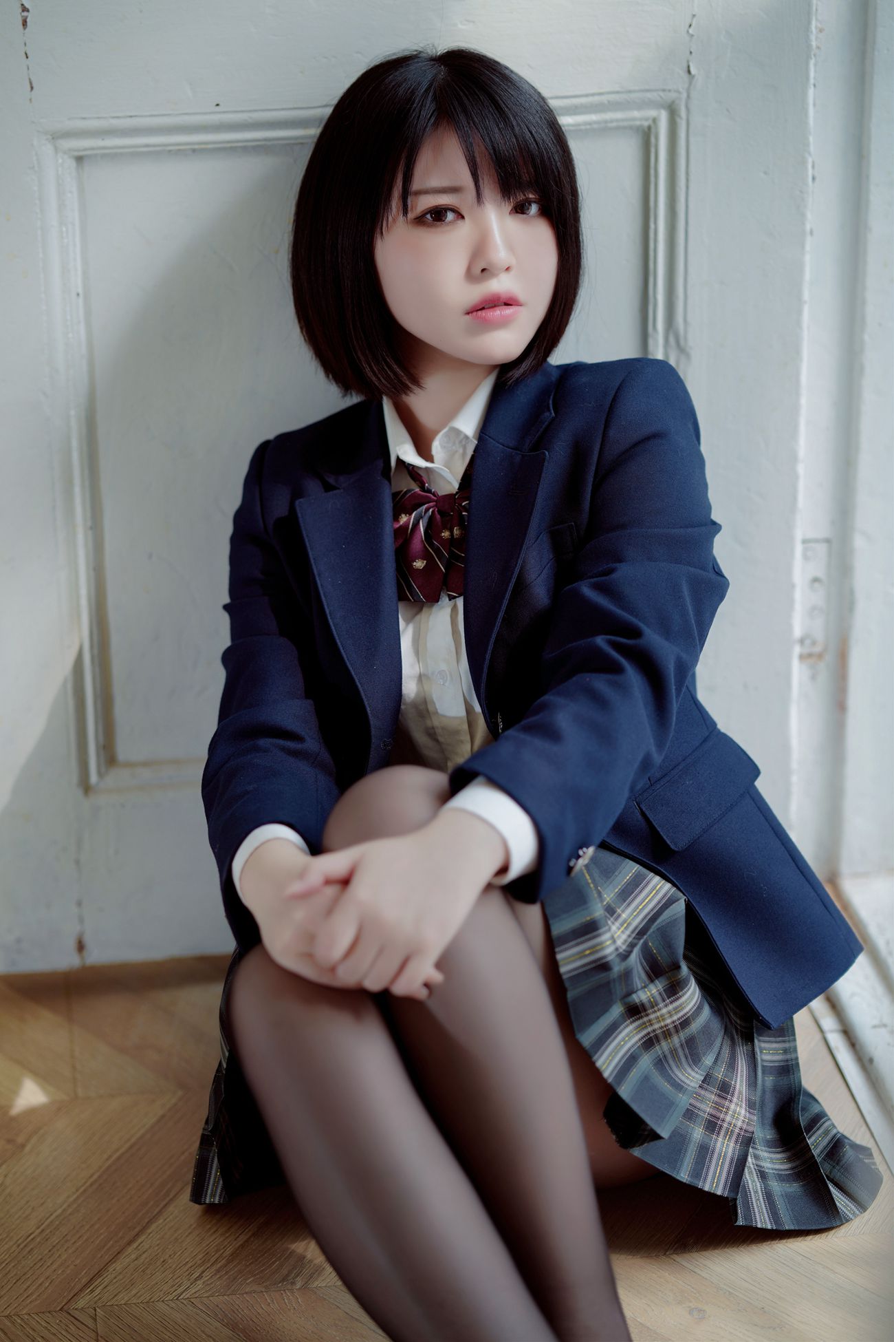 图片[14]-半半子 彼女の制服姿が好き[54P] – 速更版-美库