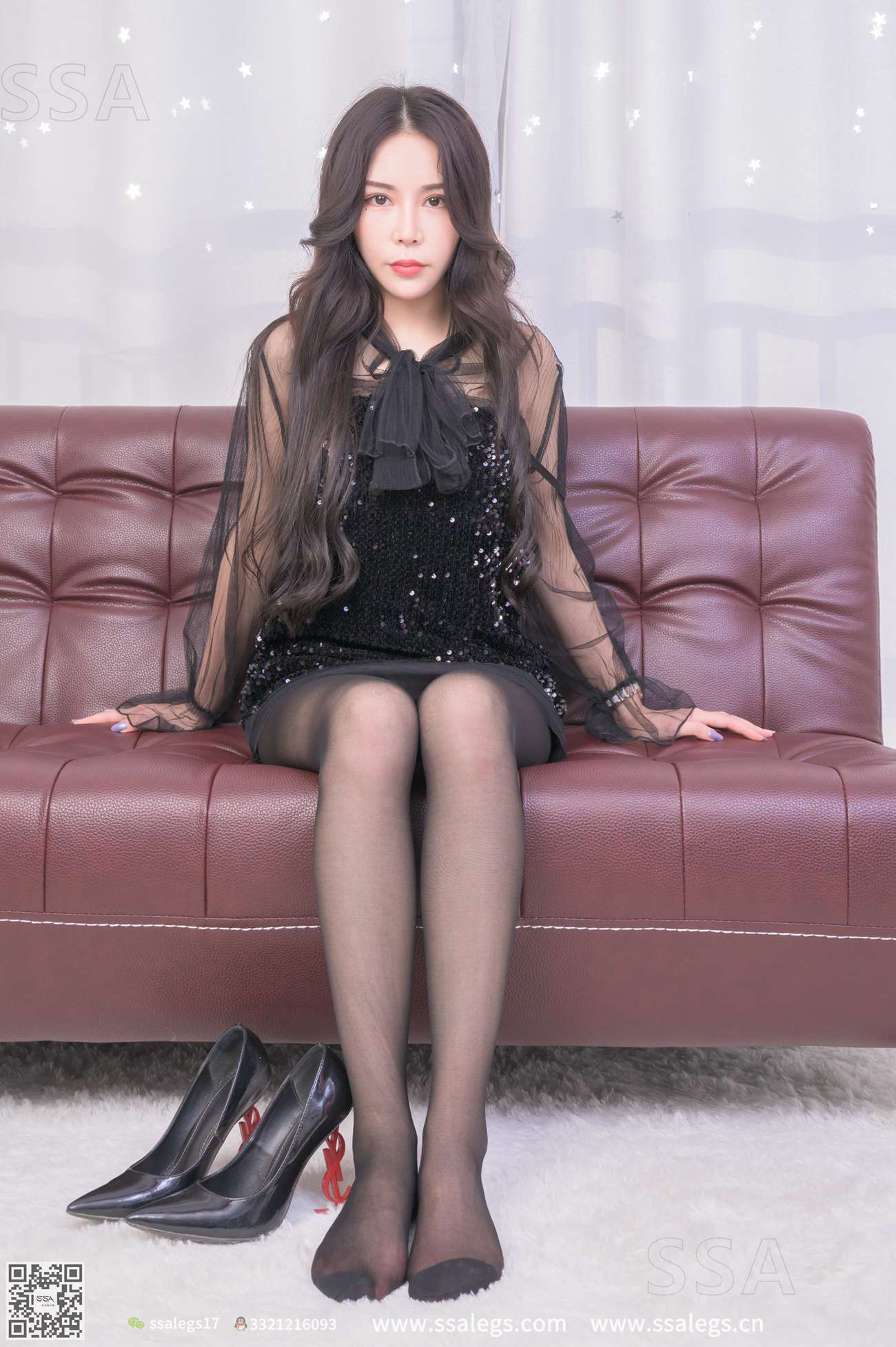 图片[47]-[SSA丝社]超清写真 NO.303 娜娜御姐的黑纱裙黑丝写真(下) [126P] – 速更版-美库