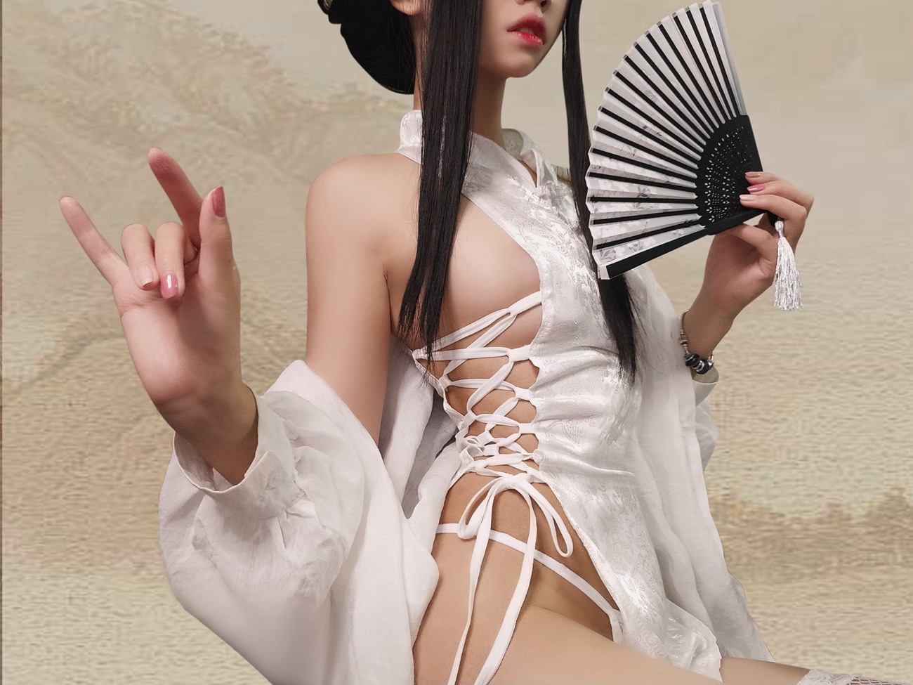 图片[16]-猫君君MaoJun – 绑带旗袍[16P] – 速更版-美库