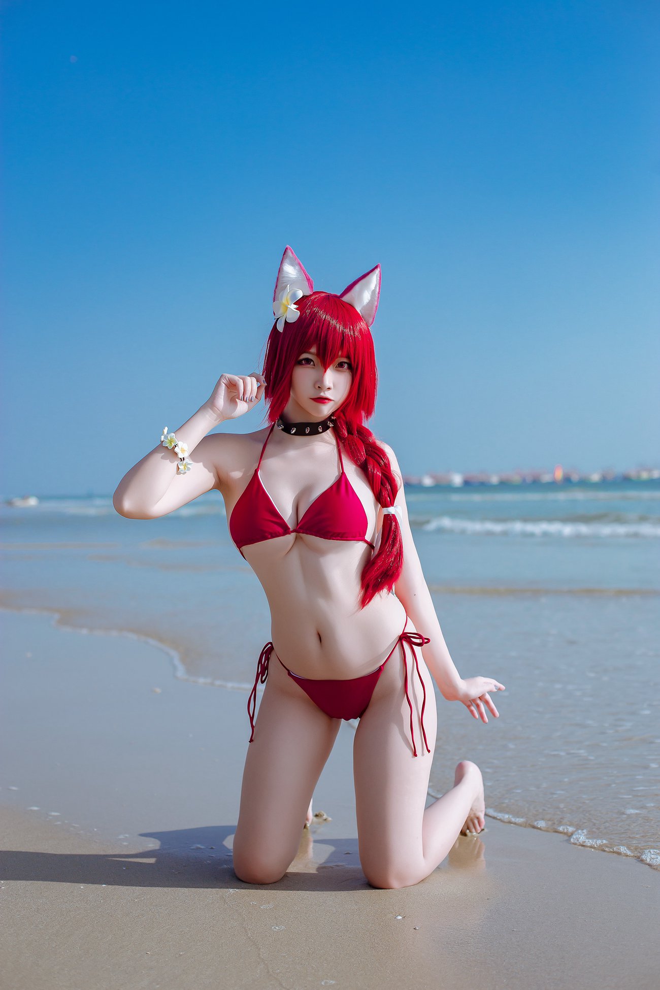 图片[7]-二佐Nisa 碧蓝千代田泳装 [20P] – 速更版-美库