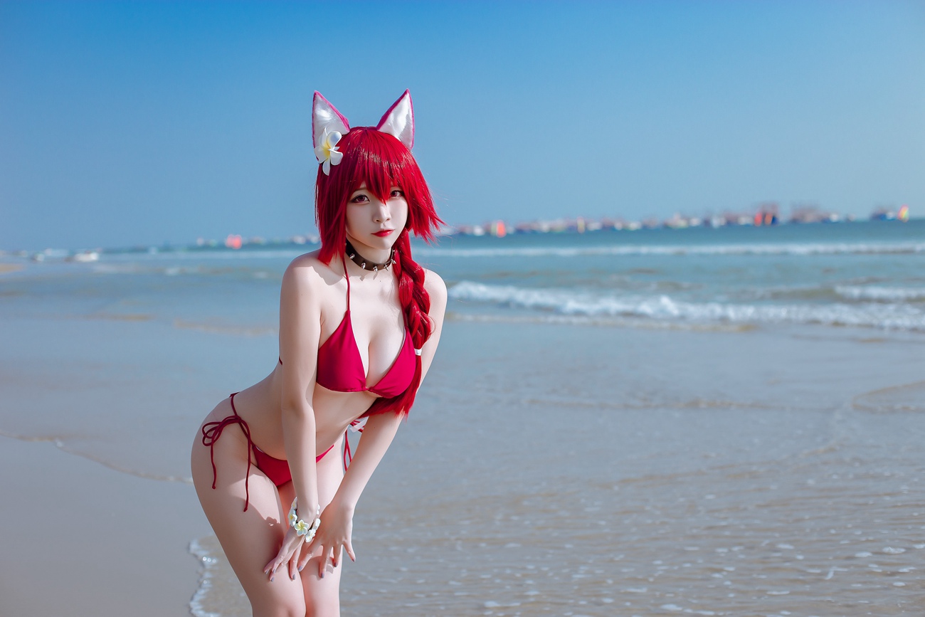 图片[8]-二佐Nisa 碧蓝千代田泳装 [20P] – 速更版-美库