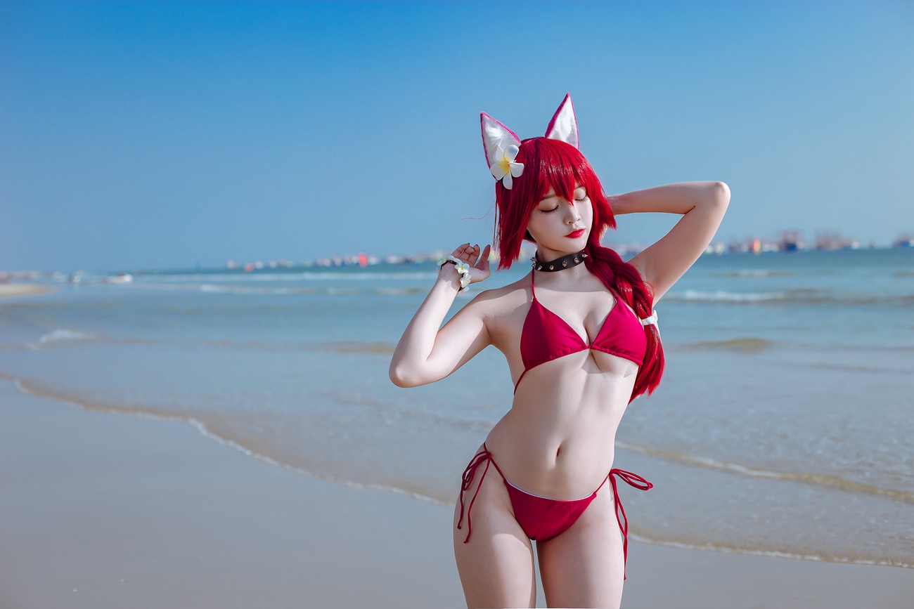 图片[11]-二佐Nisa 碧蓝千代田泳装 [20P] – 速更版-美库