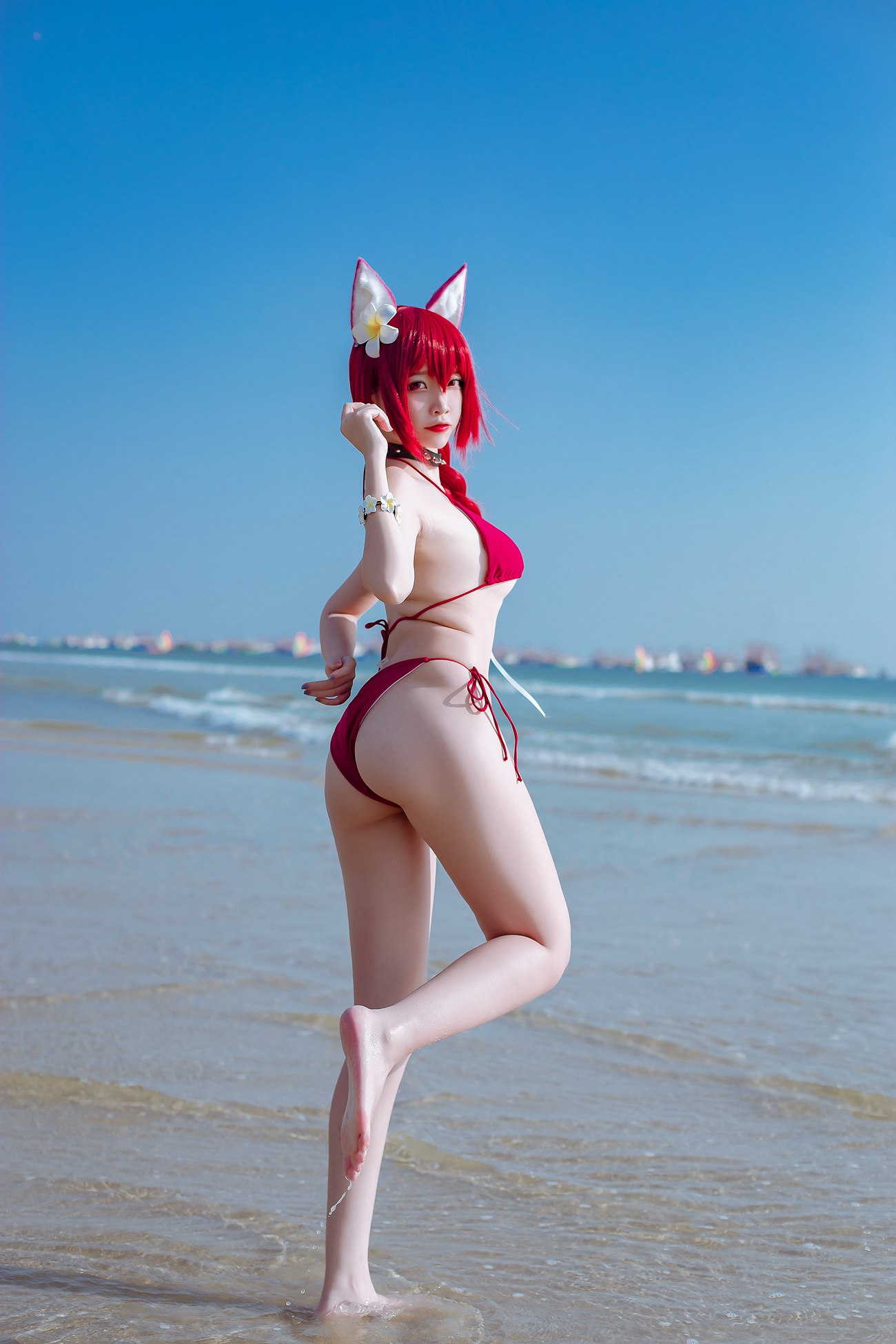 图片[13]-二佐Nisa 碧蓝千代田泳装 [20P] – 速更版-美库