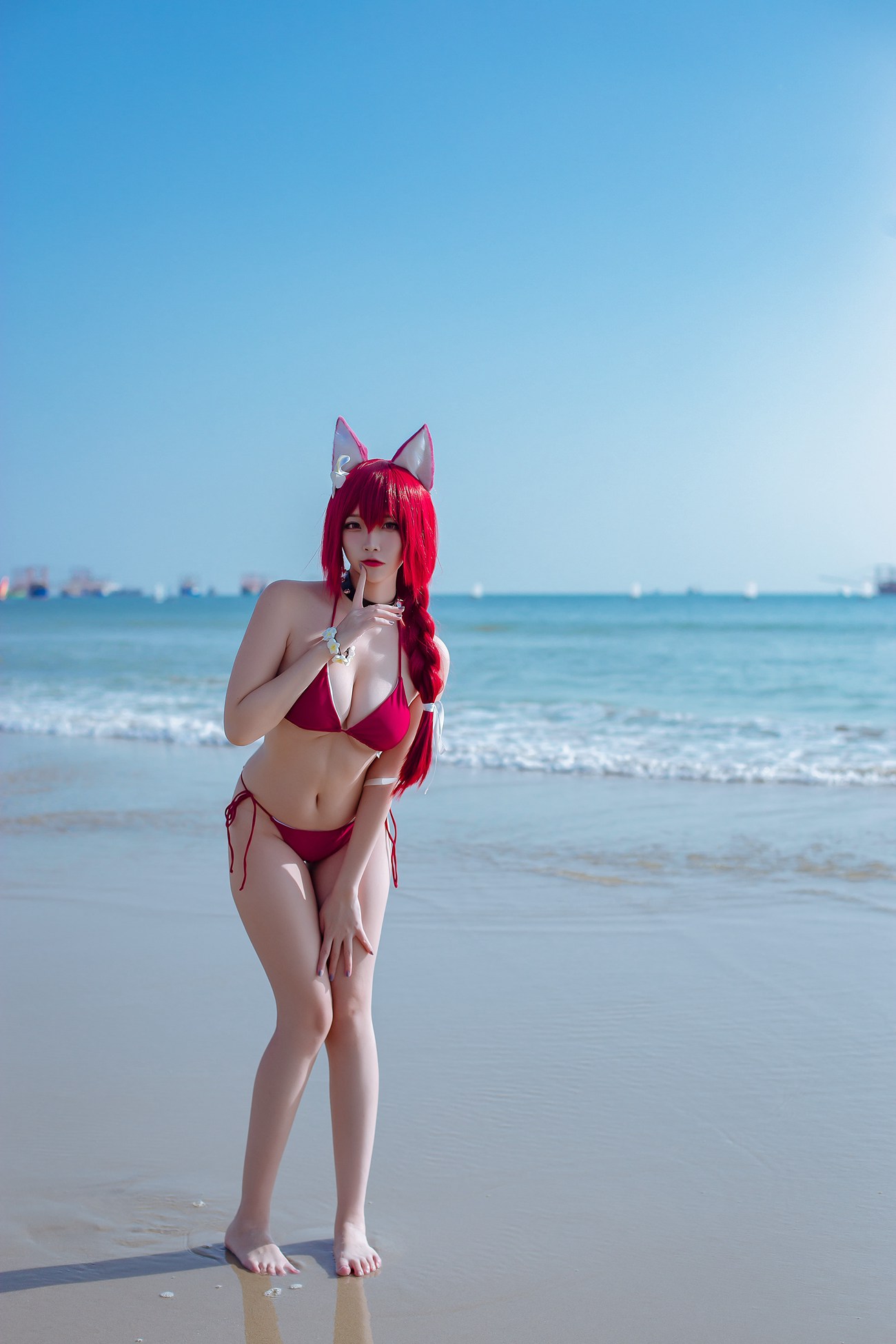 图片[16]-二佐Nisa 碧蓝千代田泳装 [20P] – 速更版-美库