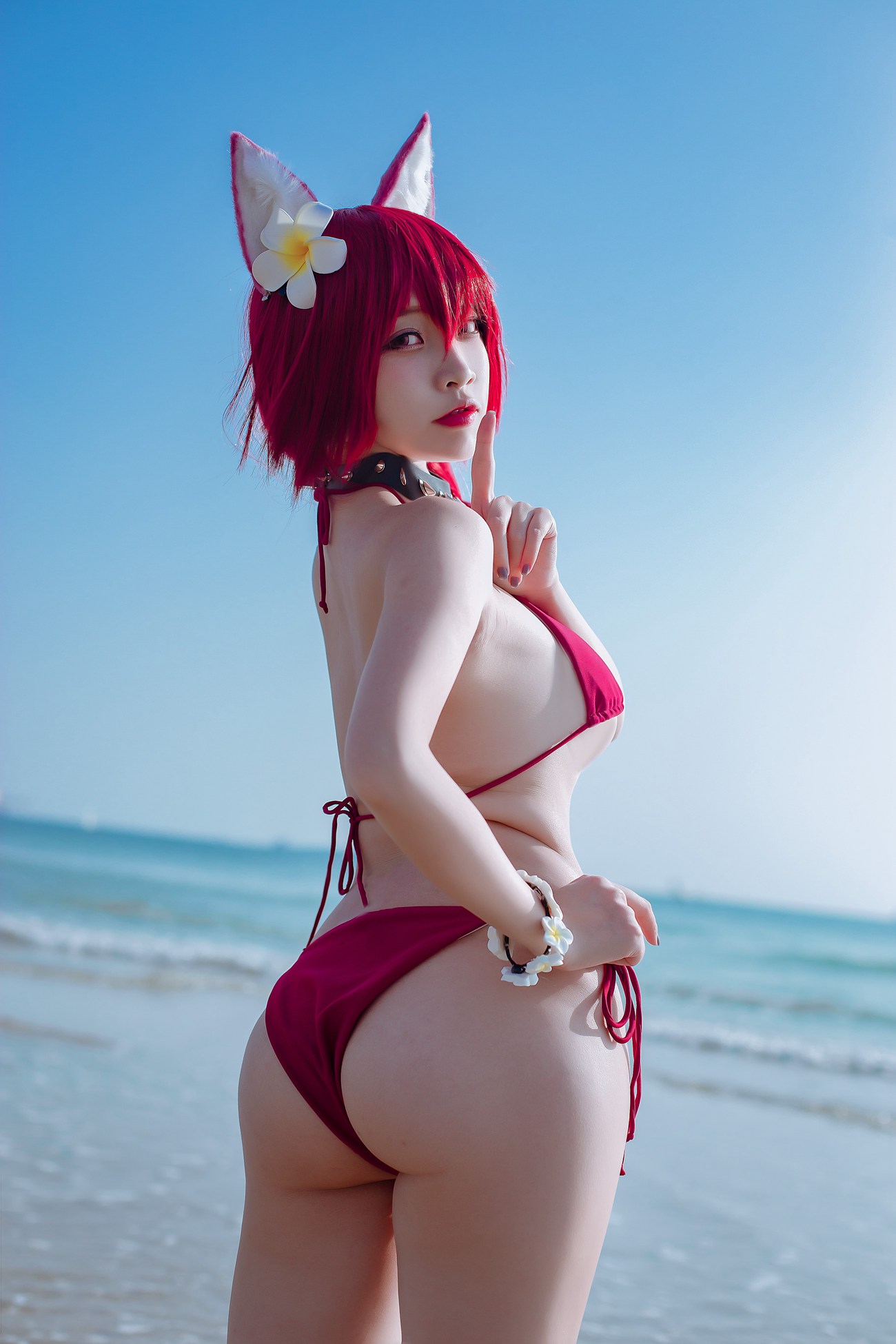 图片[18]-二佐Nisa 碧蓝千代田泳装 [20P] – 速更版-美库