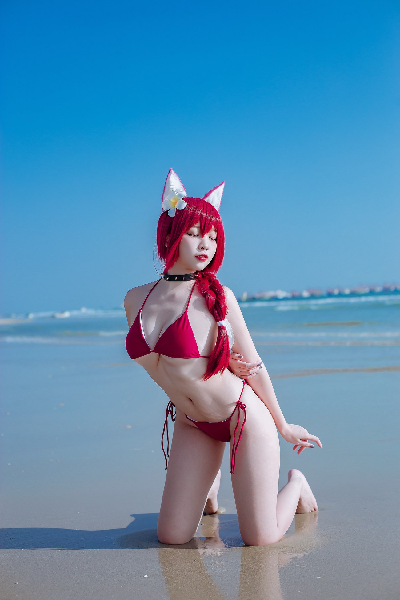 图片[20]-二佐Nisa 碧蓝千代田泳装 [20P] – 速更版-美库