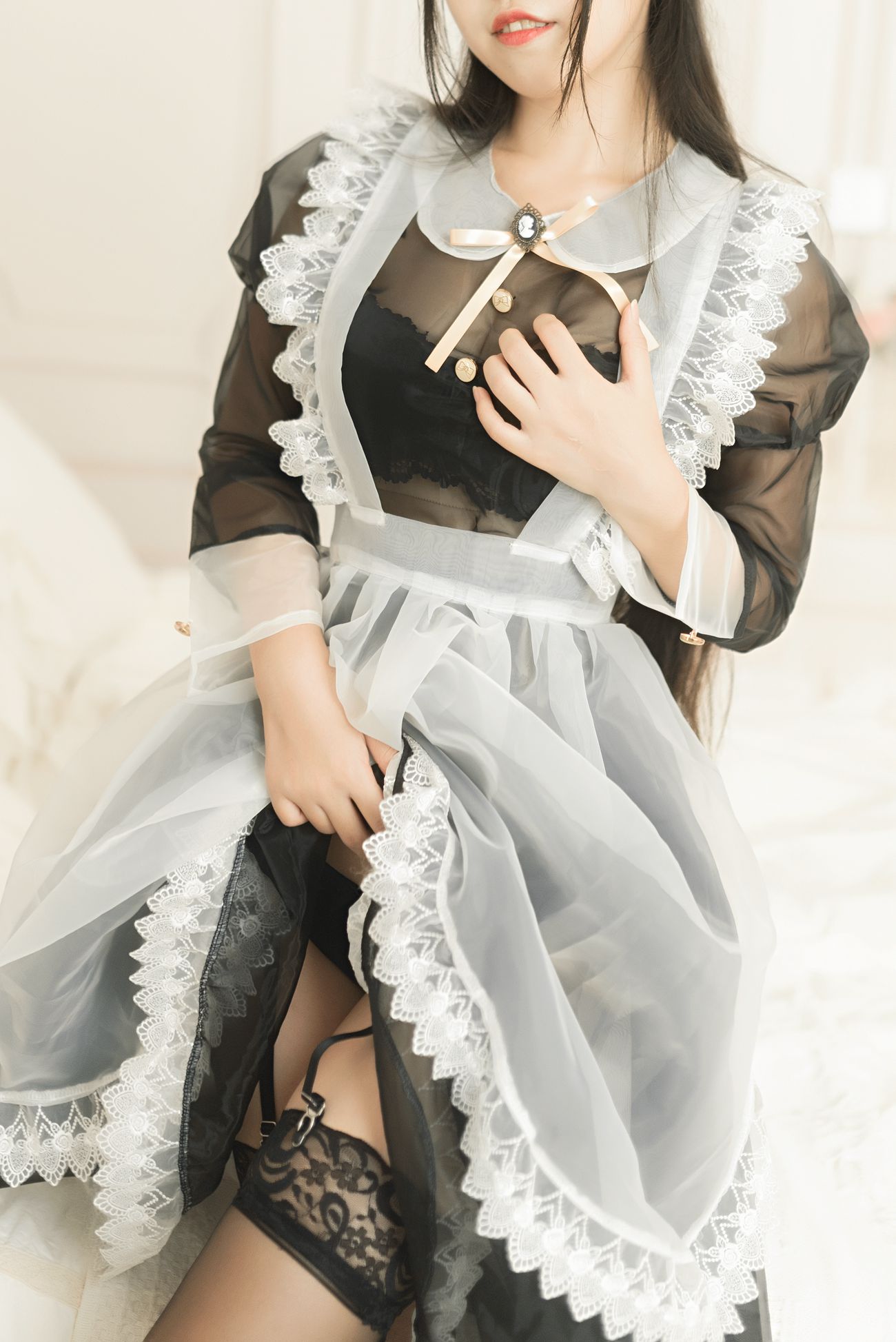 图片[9]-不呆猫 – 透明黑丝女仆[50P] – 速更版-美库