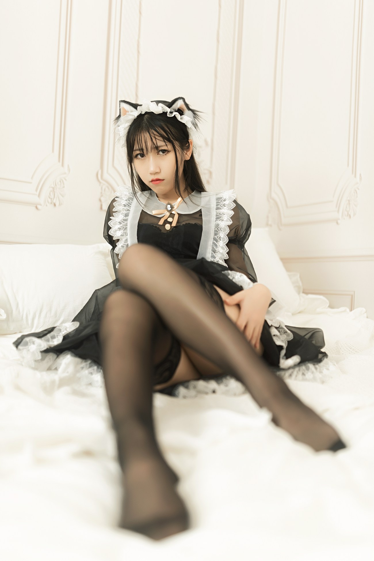 图片[18]-不呆猫 – 透明黑丝女仆[50P] – 速更版-美库