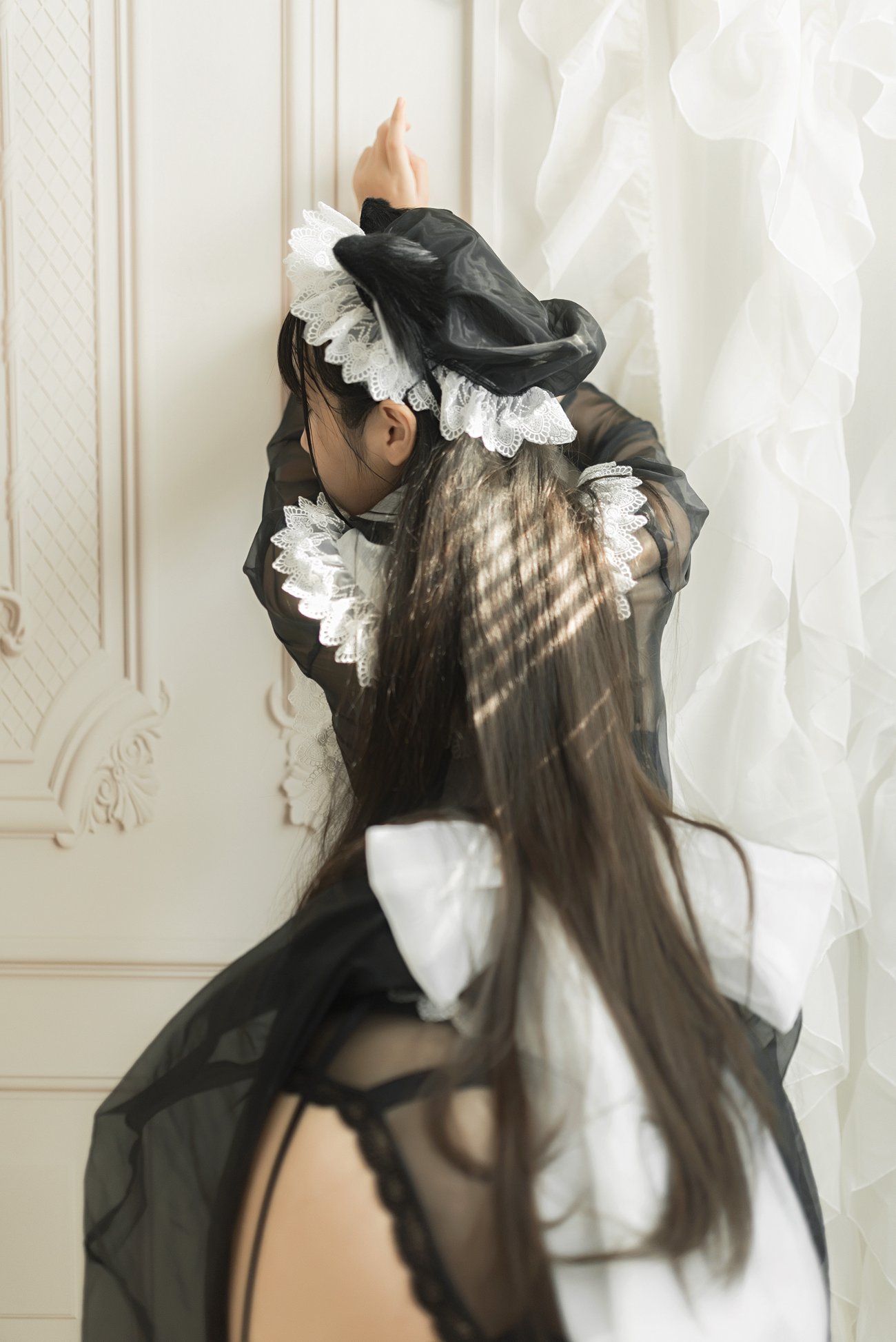 图片[45]-不呆猫 – 透明黑丝女仆[50P] – 速更版-美库