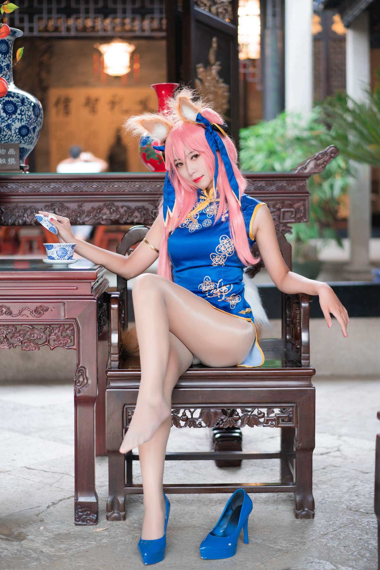 图片[15]-Money冷冷 – 玉藻前旗袍[17P] – 速更版-美库