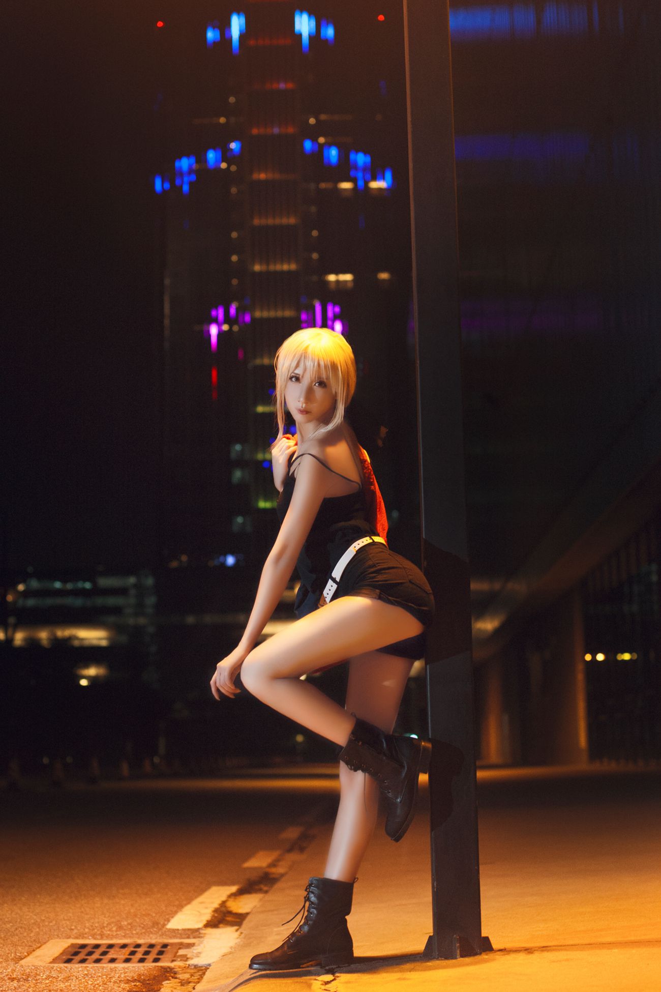 图片[23]-半半子 & 索索sophia – 黑贞2[34P] – 速更版-美库