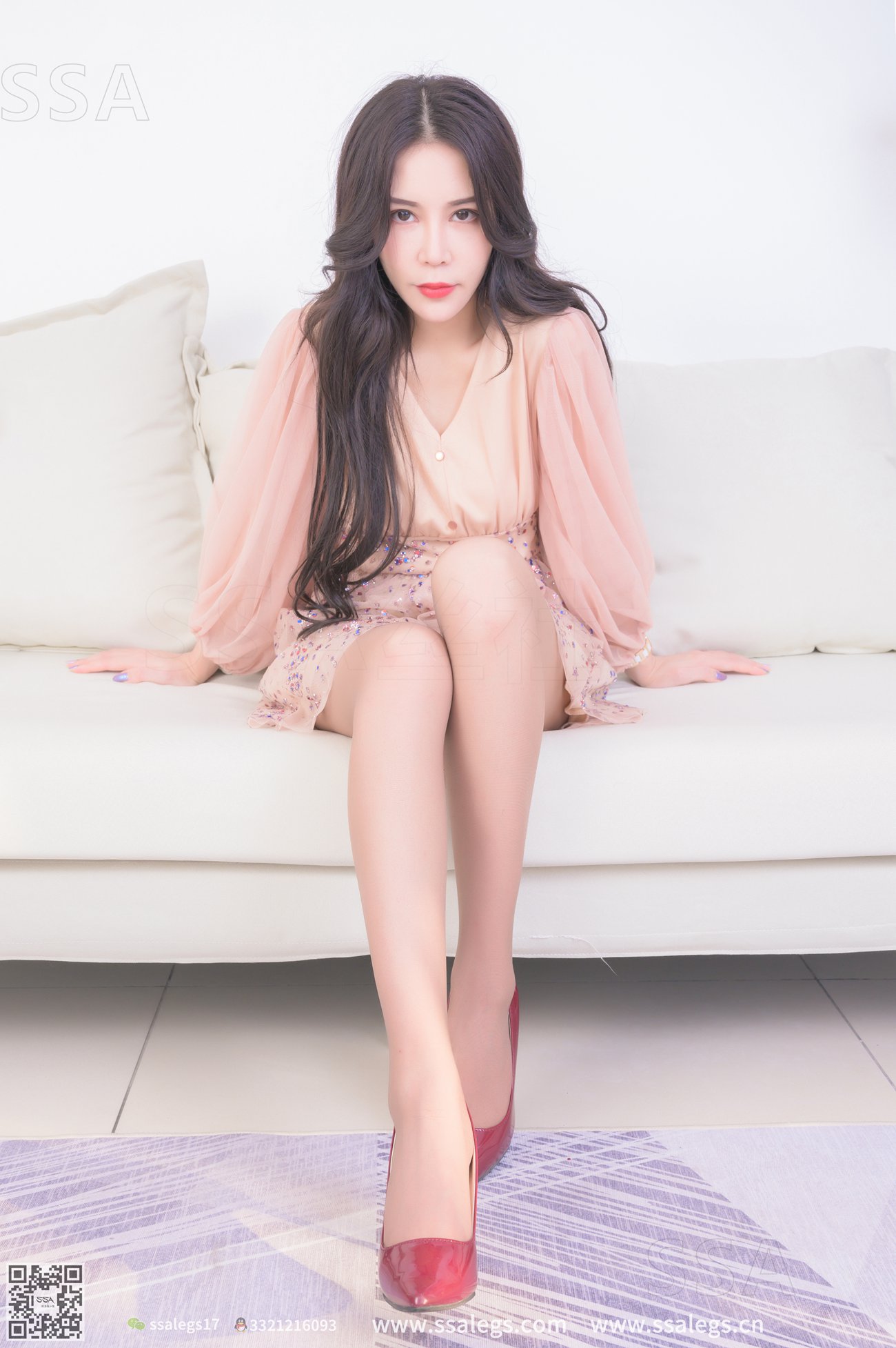 图片[14]-[SSA丝社]超清写真 NO.312 娜娜御姐的红色高跟鞋咖啡丝美腿[148P] – 速更版-美库