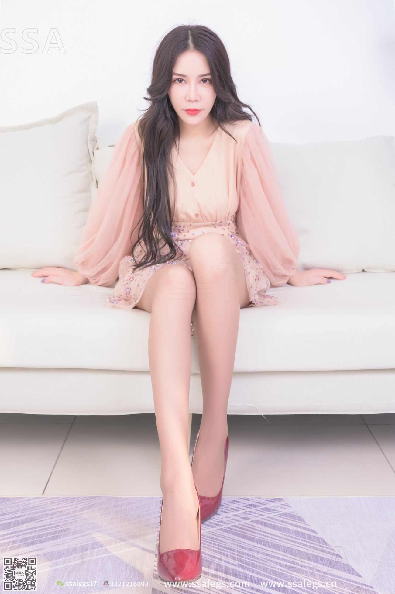 图片[15]-[SSA丝社]超清写真 NO.312 娜娜御姐的红色高跟鞋咖啡丝美腿[148P] – 速更版-美库